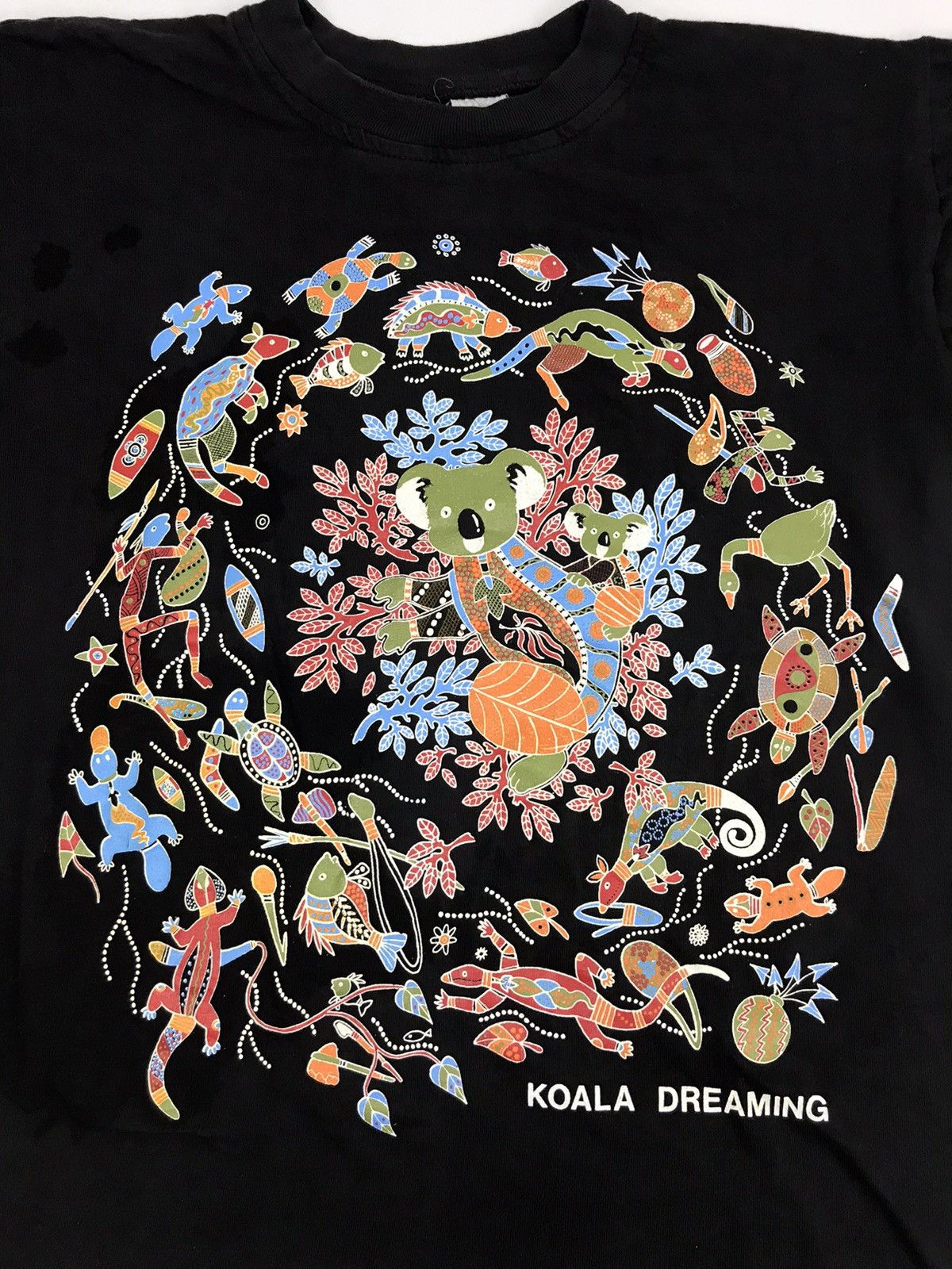Other Vintage Koala Dreaming Tag Novel Animal Printed Tee Size M / US 6-8 / IT 42-44 - 2 Thumbnail