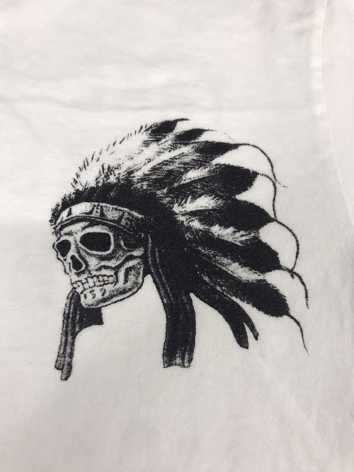 Japanese Brand Acoustic Half Button Tee American Native Size XS / US 0-2 / IT 36-38 - 2 Thumbnail