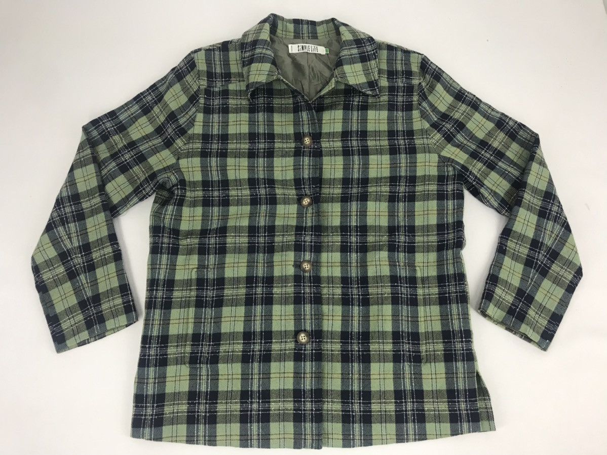 Flannel × Vintage Flannel Plaid Checked Renown Simple Life Pocket Style Size US M / EU 48-50 / 2 - 1 Thumbnail