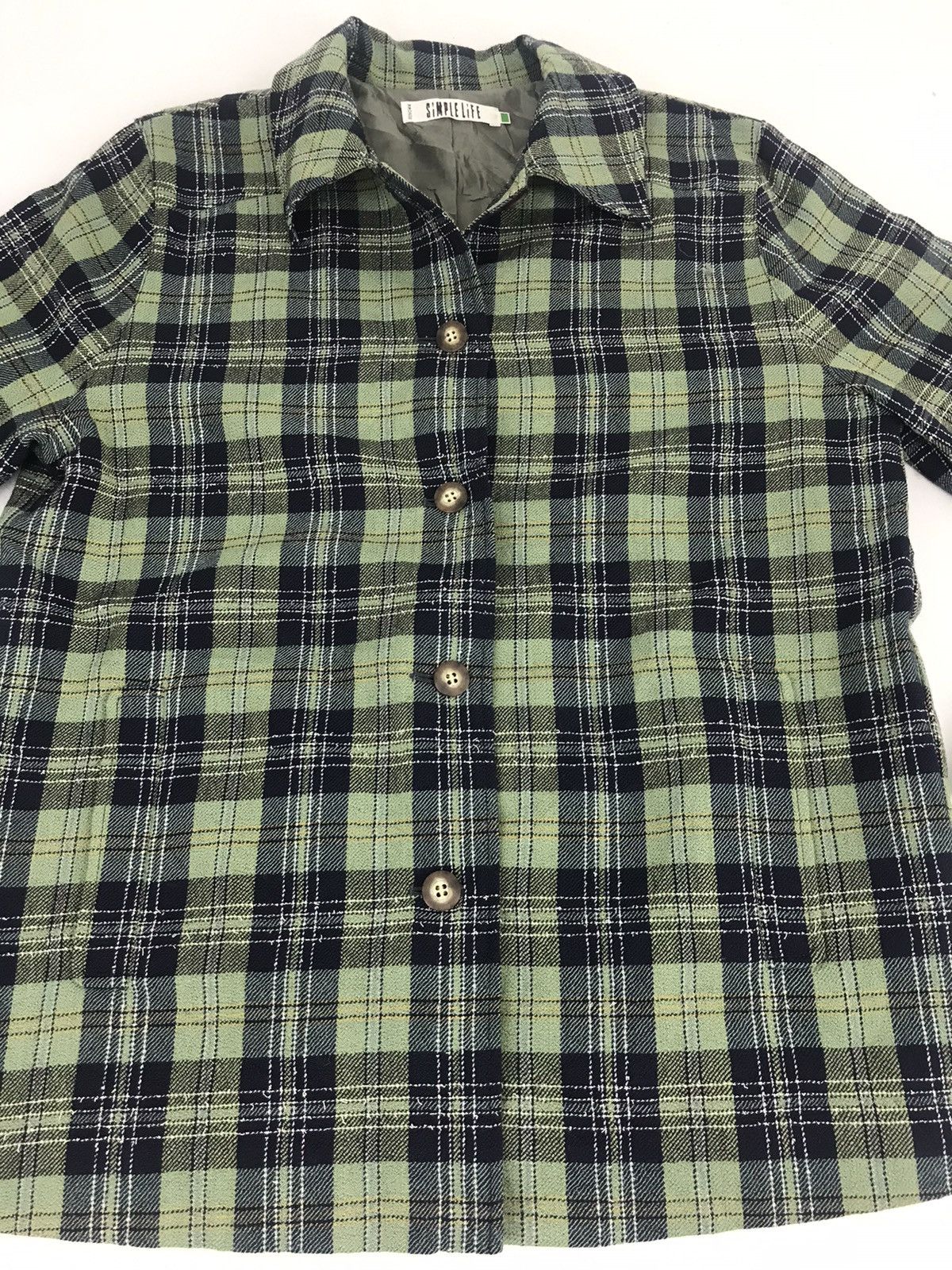 Flannel × Vintage Flannel Plaid Checked Renown Simple Life Pocket Style Size US M / EU 48-50 / 2 - 2 Thumbnail