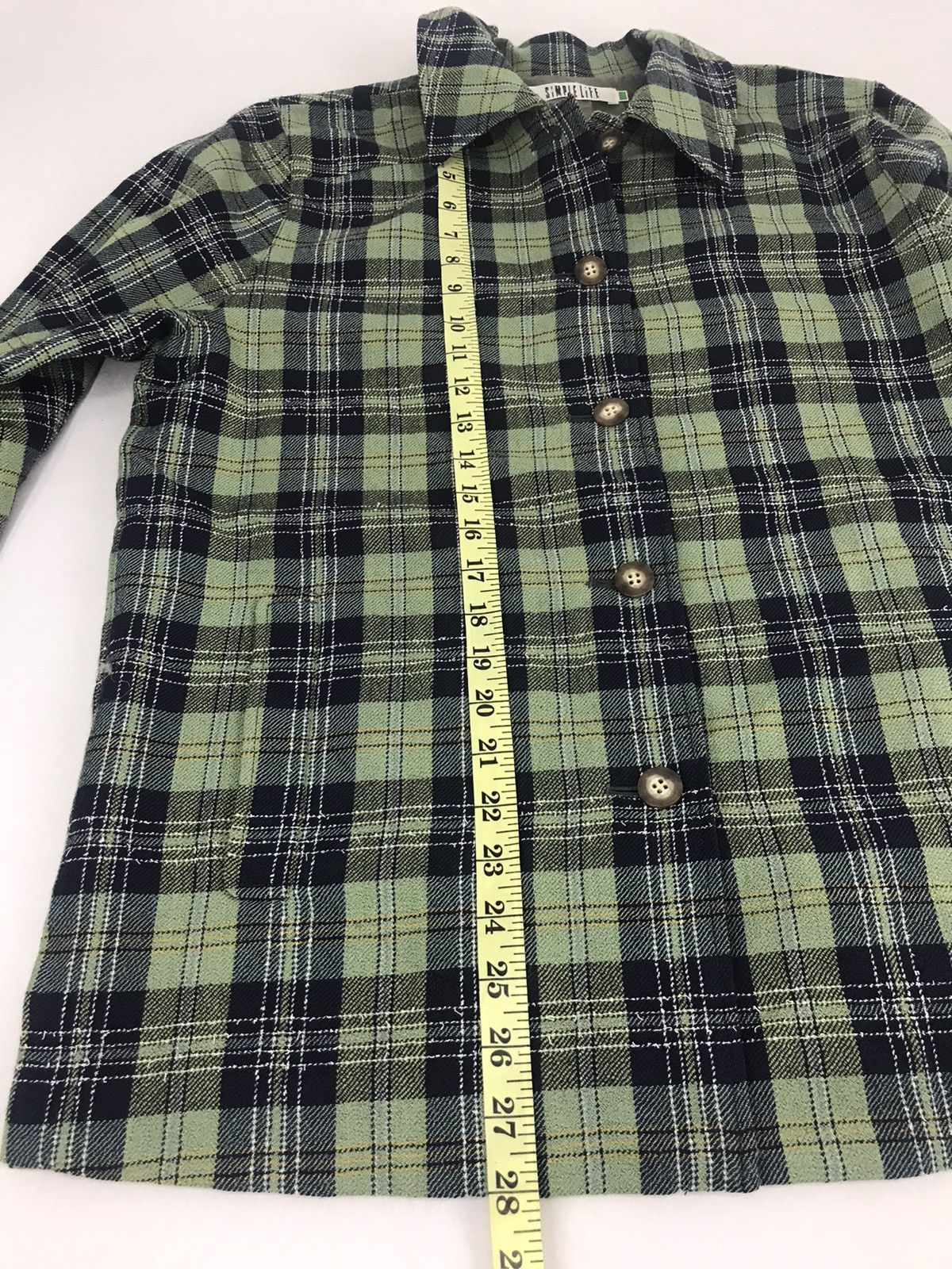 Flannel × Vintage Flannel Plaid Checked Renown Simple Life Pocket Style Size US M / EU 48-50 / 2 - 10 Thumbnail