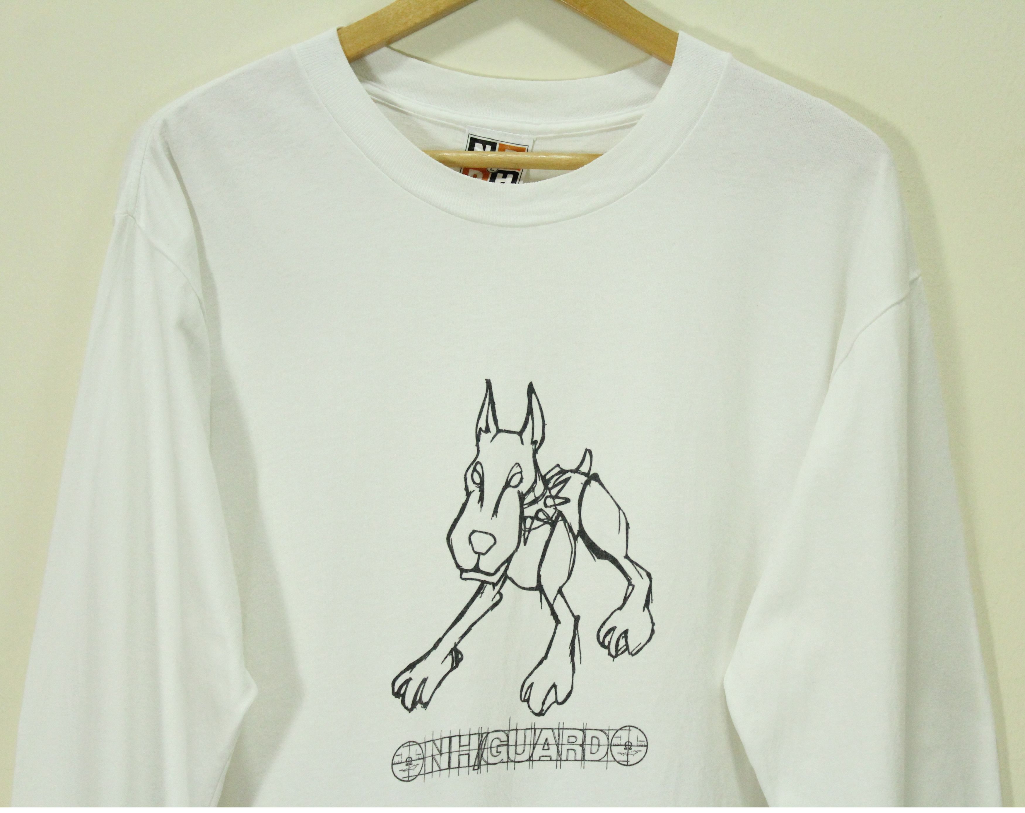 Neighborhood × Vintage Vintage 90s NEIGHBORHOOD T Shirt Sketch Motif Size US L / EU 52-54 / 3 - 1 Thumbnail