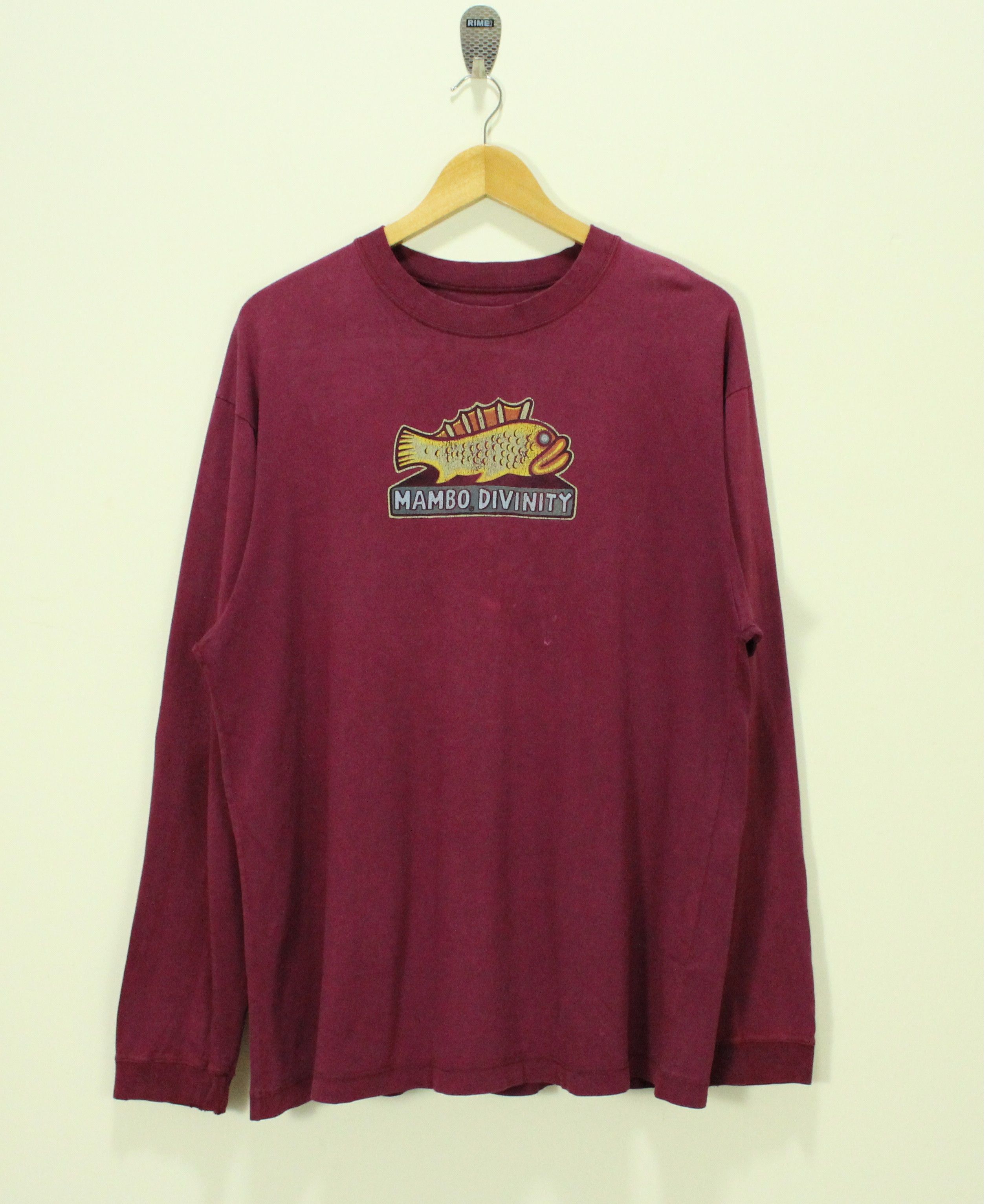 Mambo × Stussy × Vintage Vintage 90s MAMBO T Shirt Mambo THEOLOGY Distressed Size US M / EU 48-50 / 2 - 3 Thumbnail