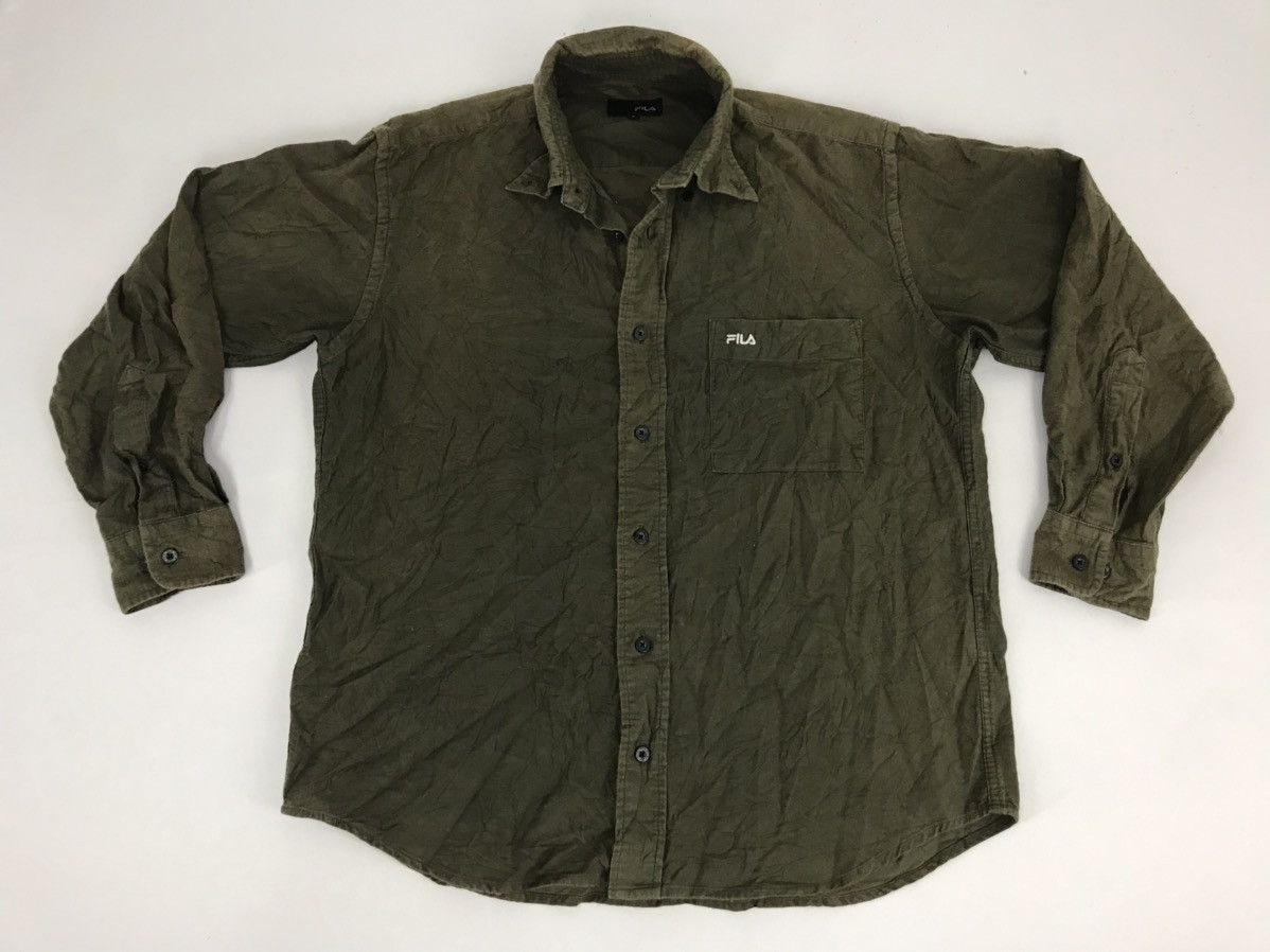Fila Fila Button Down Shirt Embroidery Single Pocket Style Size US L / EU 52-54 / 3 - 1 Thumbnail