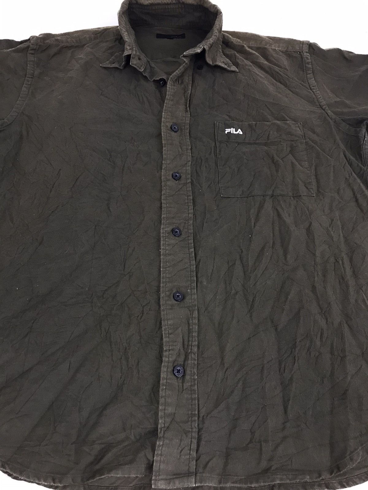 Fila Fila Button Down Shirt Embroidery Single Pocket Style Size US L / EU 52-54 / 3 - 3 Thumbnail