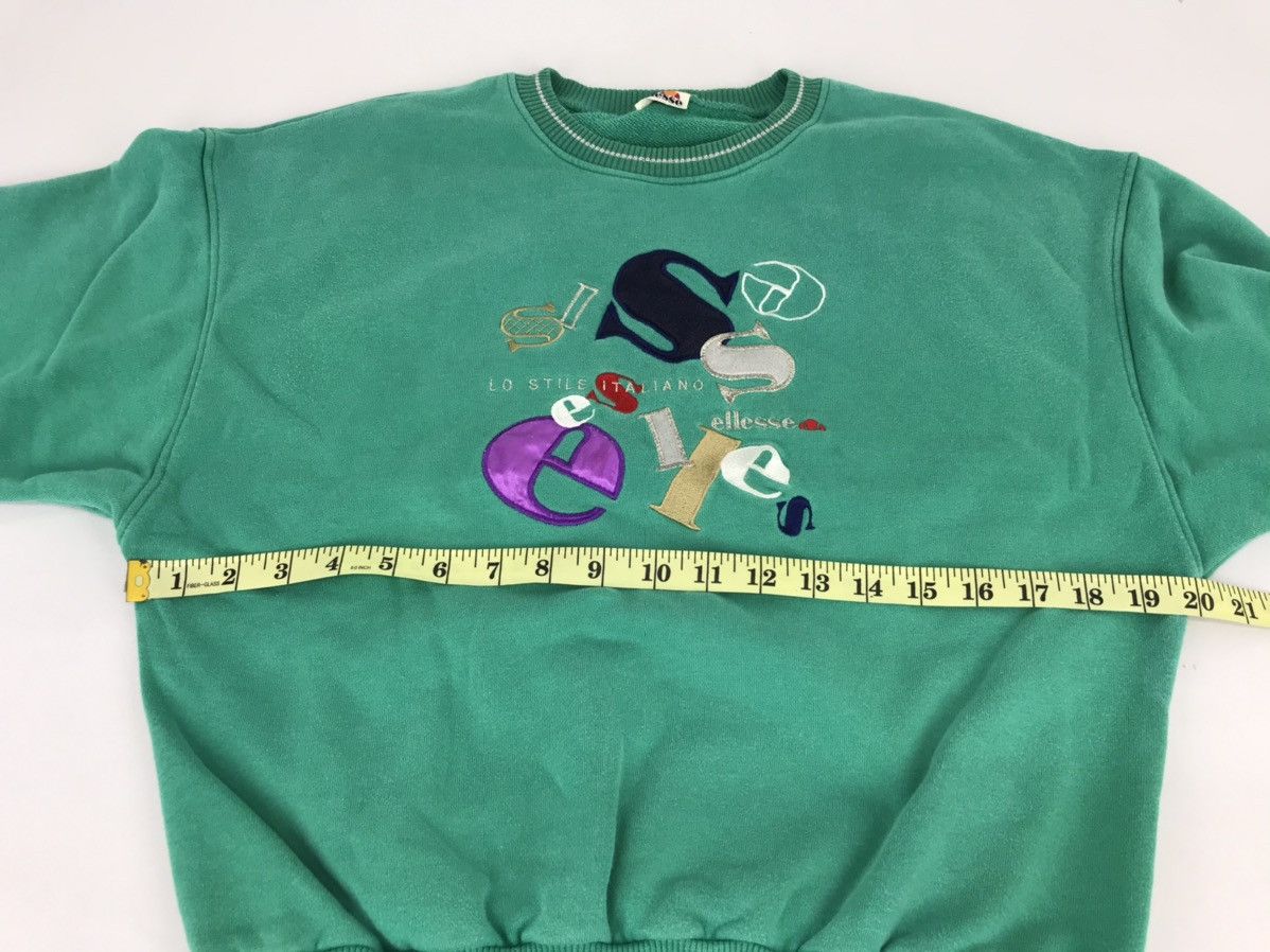 Ellesse × Vintage Rare Ellesse Sweatshirt Embroidery Spell Out Logo K014j Size M / US 6-8 / IT 42-44 - 6 Thumbnail