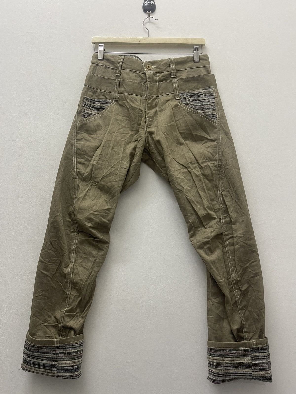 Seditionaries Rare Vintage FULL GLOW Double Waist Pant Size US 29 - 6 Thumbnail