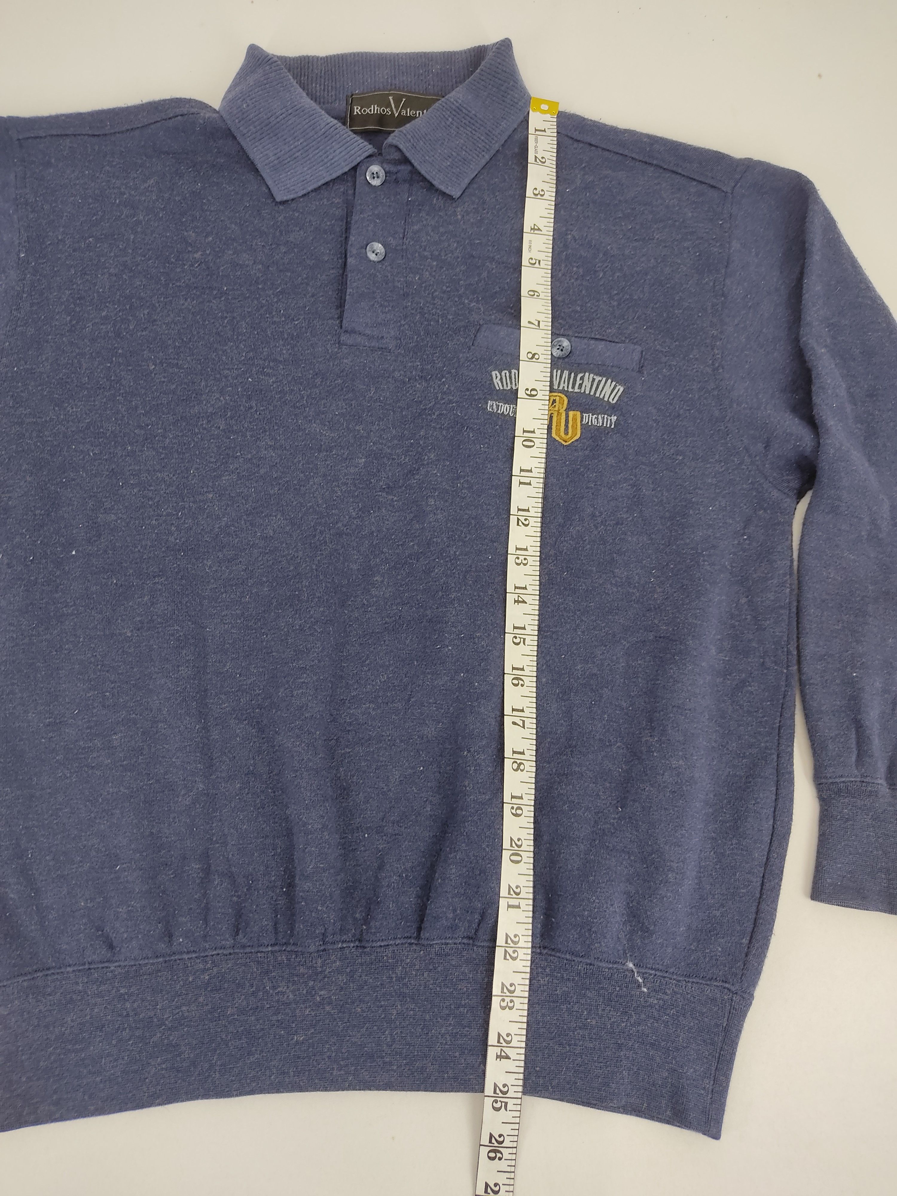 Designer Vintage Rodhos Valentino Sweatshirt Pull Over Style Design Size US M / EU 48-50 / 2 - 7 Thumbnail