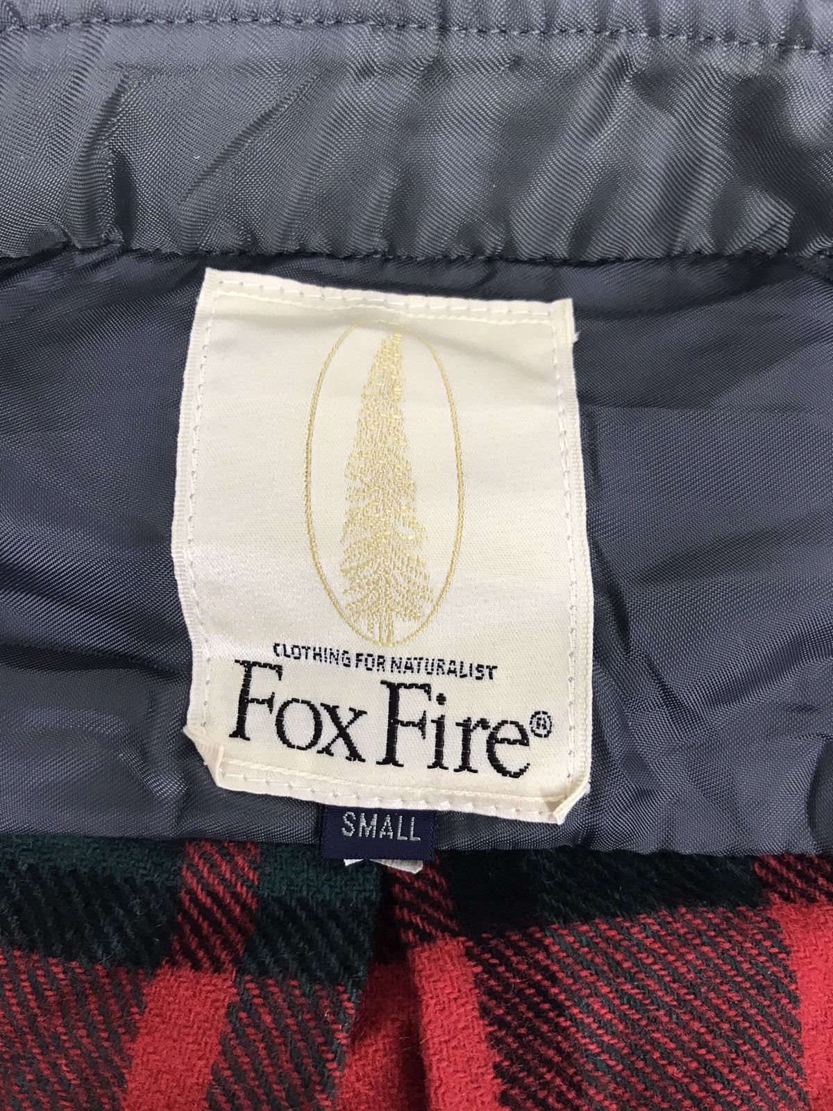 Flannel Fox Fire Plaid Checked Wear Double Pockets Classic Style Size US S / EU 44-46 / 1 - 6 Thumbnail
