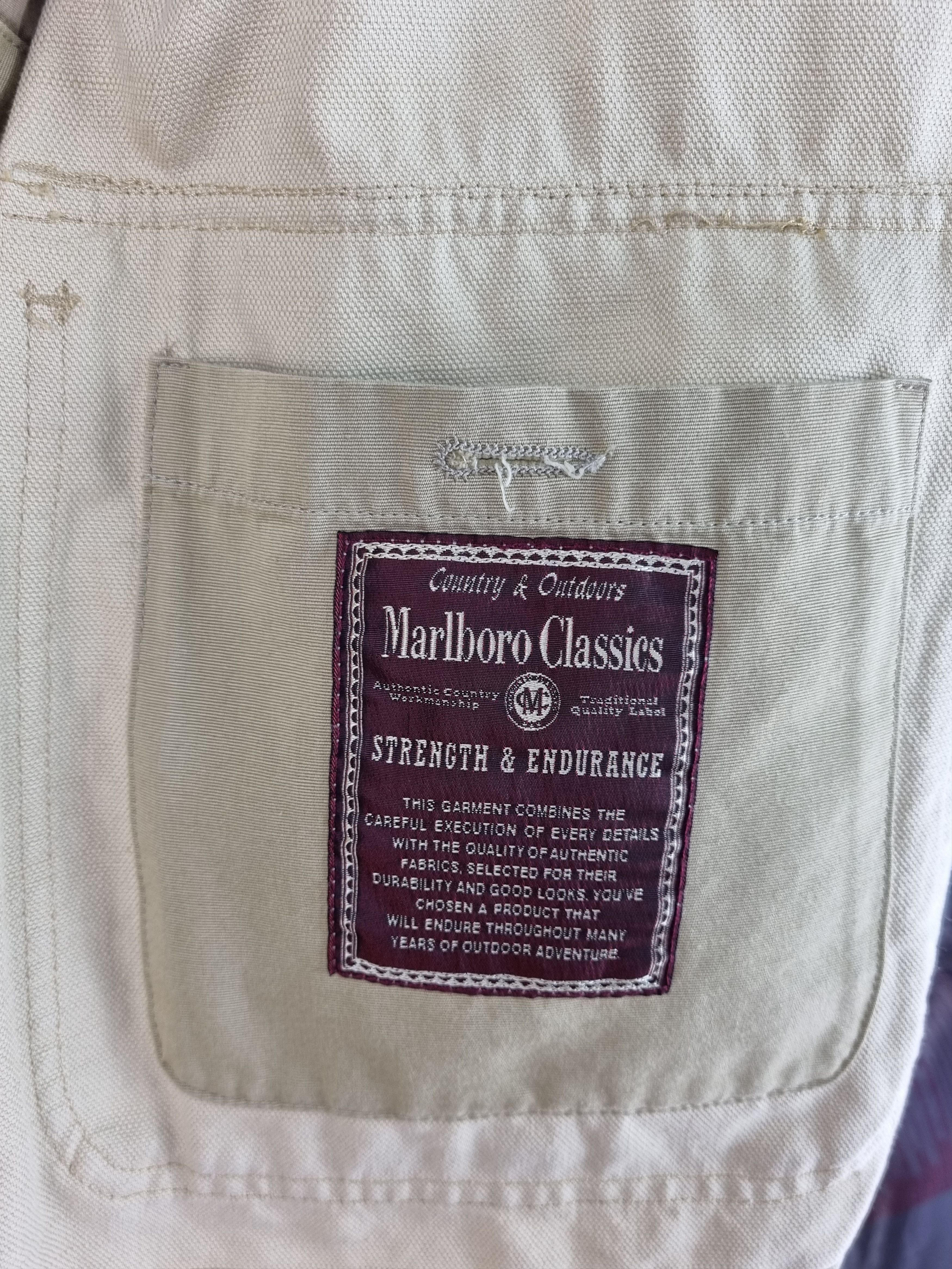 Marlboro Rare 90s Marlboro Classics Leather collar Chore Jacket Size US M / EU 48-50 / 2 - 10 Thumbnail