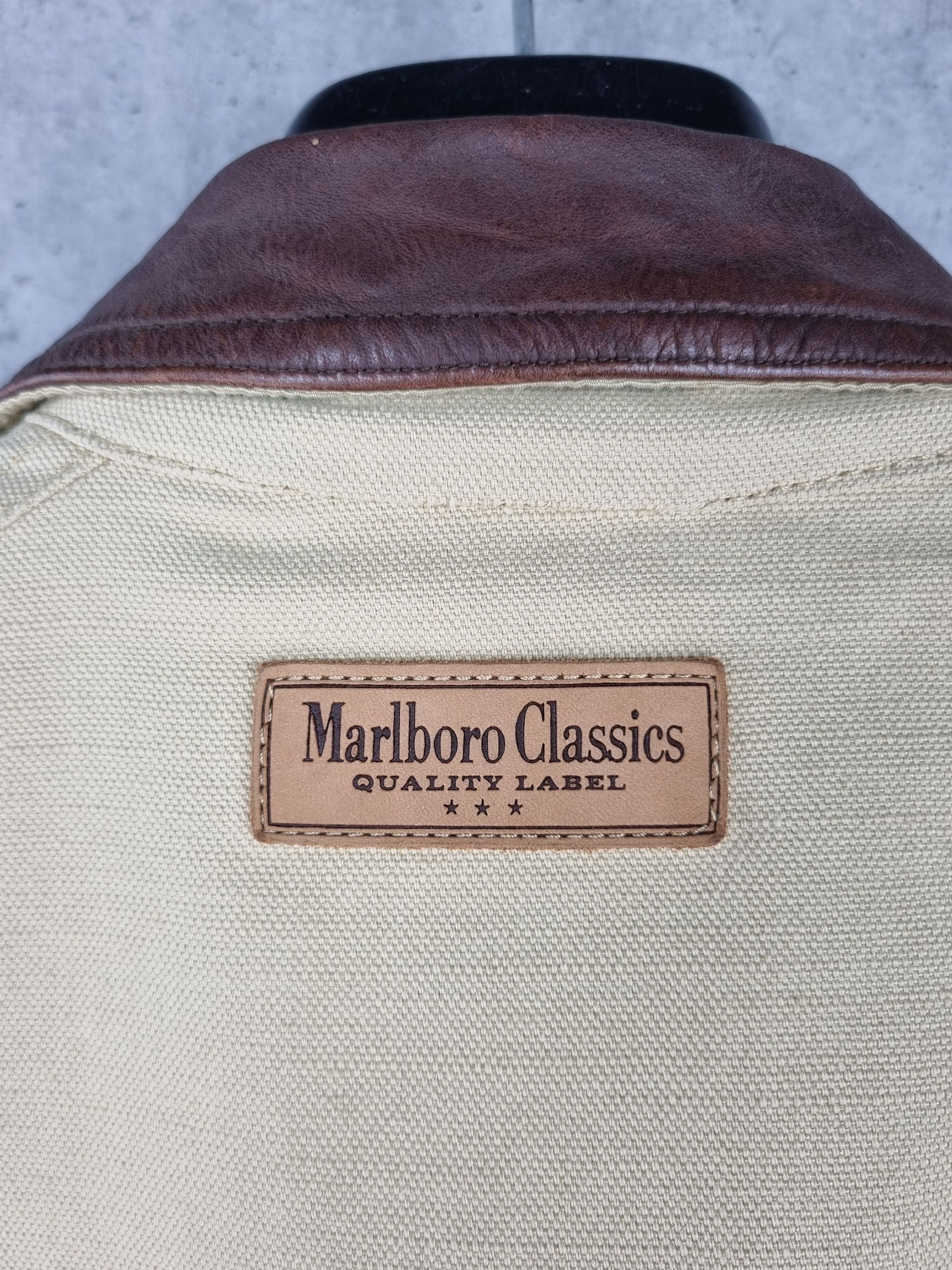 Marlboro Rare 90s Marlboro Classics Leather collar Chore Jacket Size US M / EU 48-50 / 2 - 8 Thumbnail