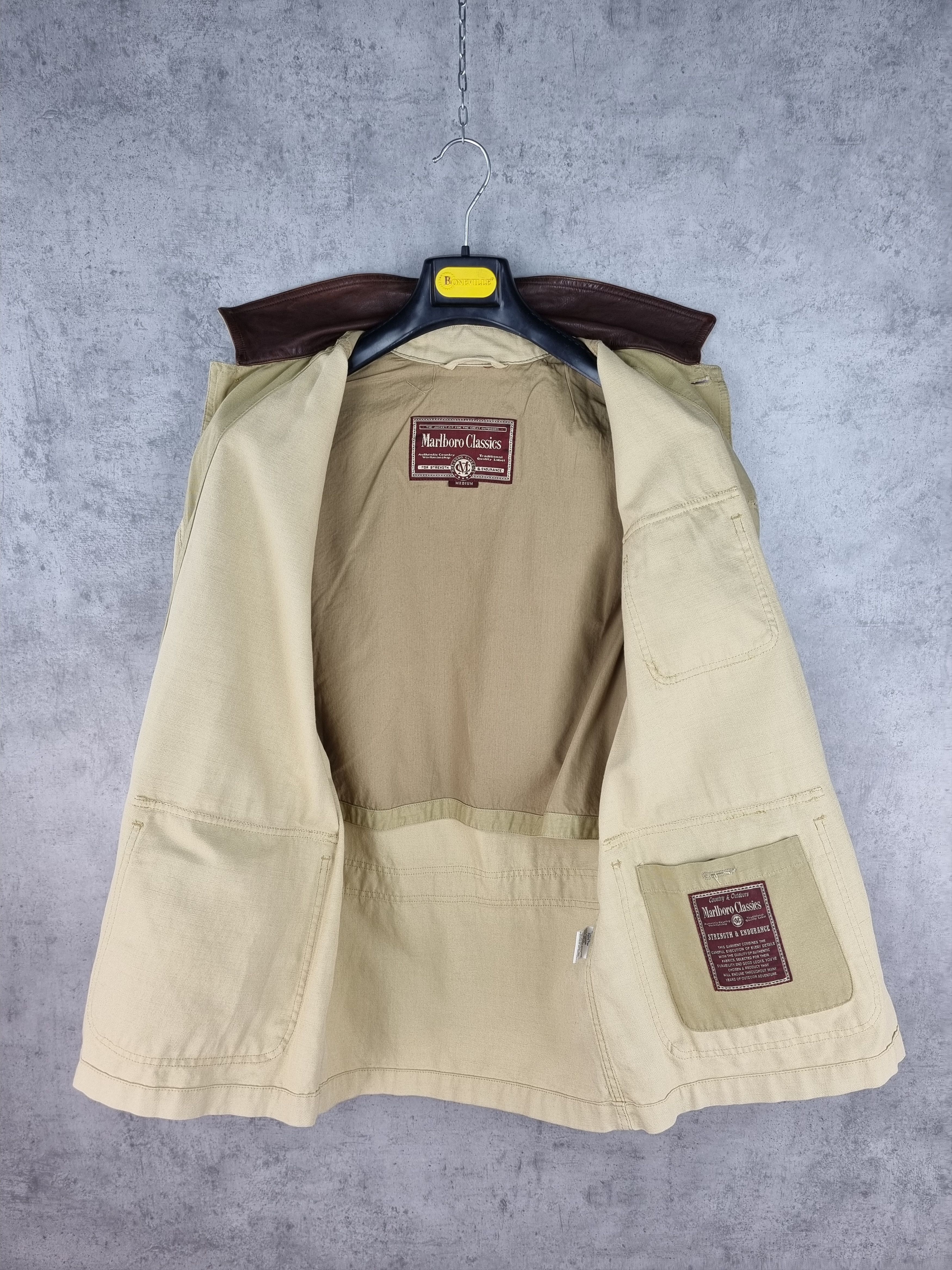 Marlboro Rare 90s Marlboro Classics Leather collar Chore Jacket Size US M / EU 48-50 / 2 - 4 Thumbnail