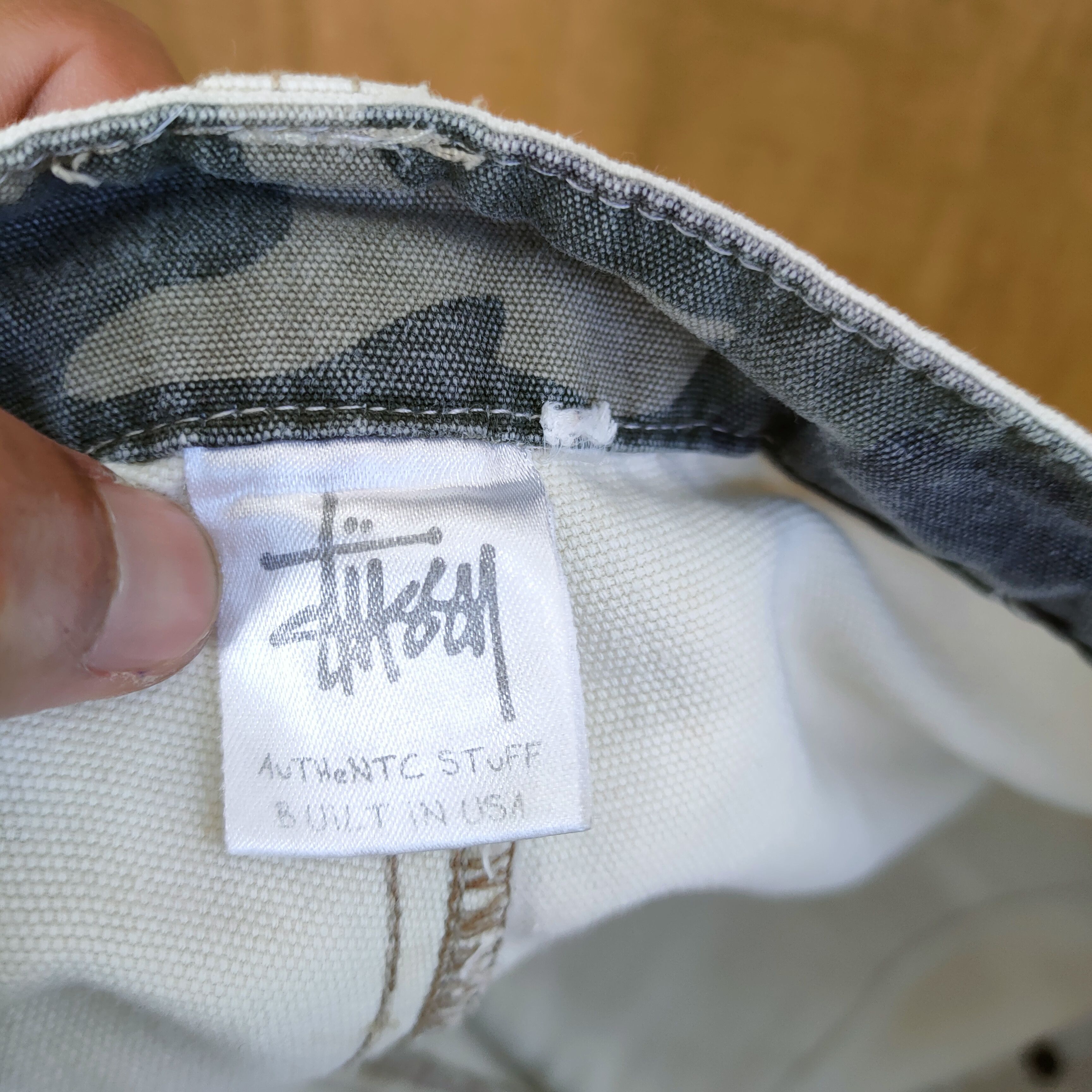Stussy STUSSY WHITE YELLOW FADED CARGO PANTS Size US 32 / EU 48 - 16 Thumbnail