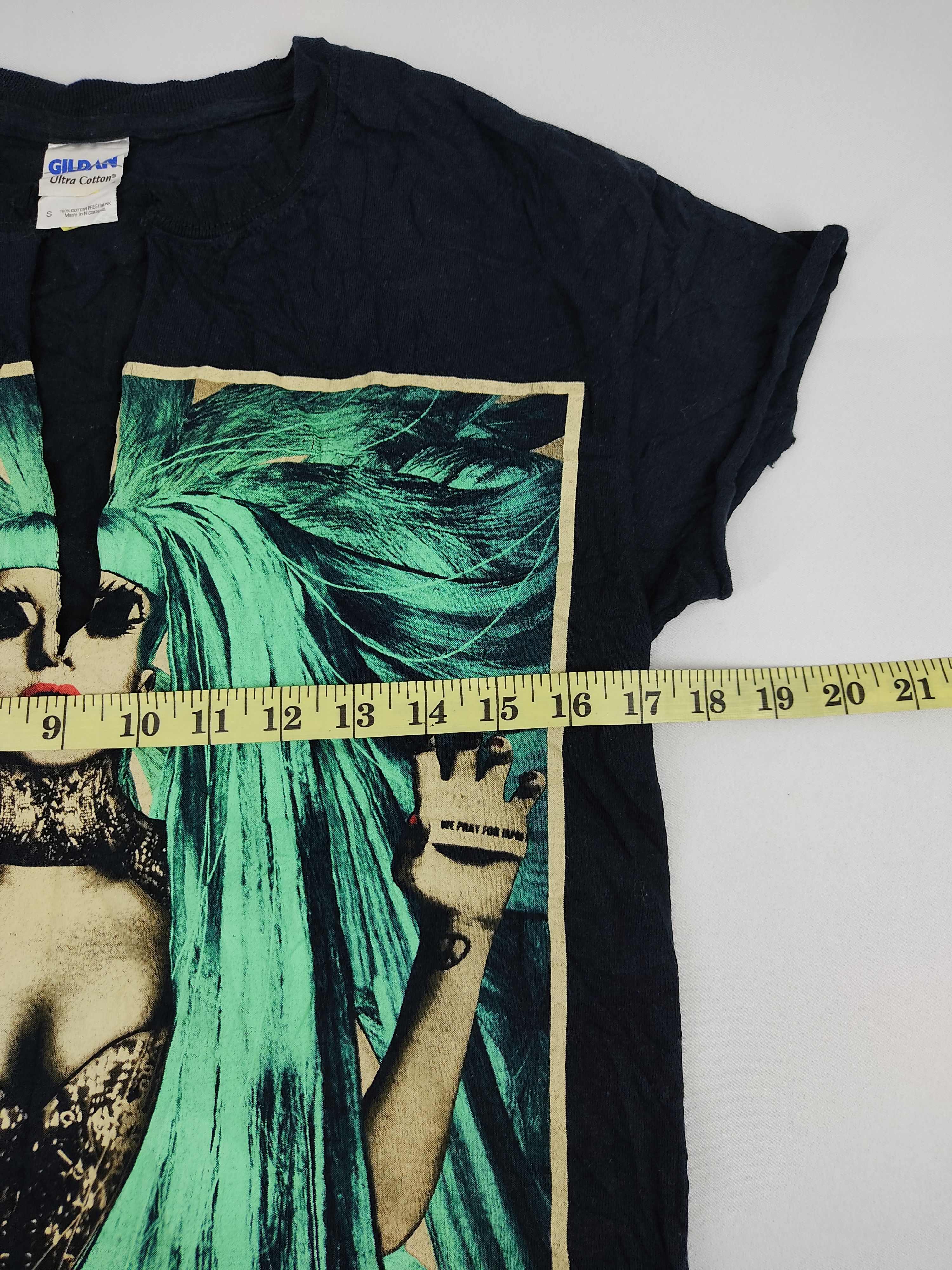 Band Tees Lady Gaga The Born This Way Ball World Tour Crop Made Tee Size S / US 4 / IT 40 - 8 Thumbnail