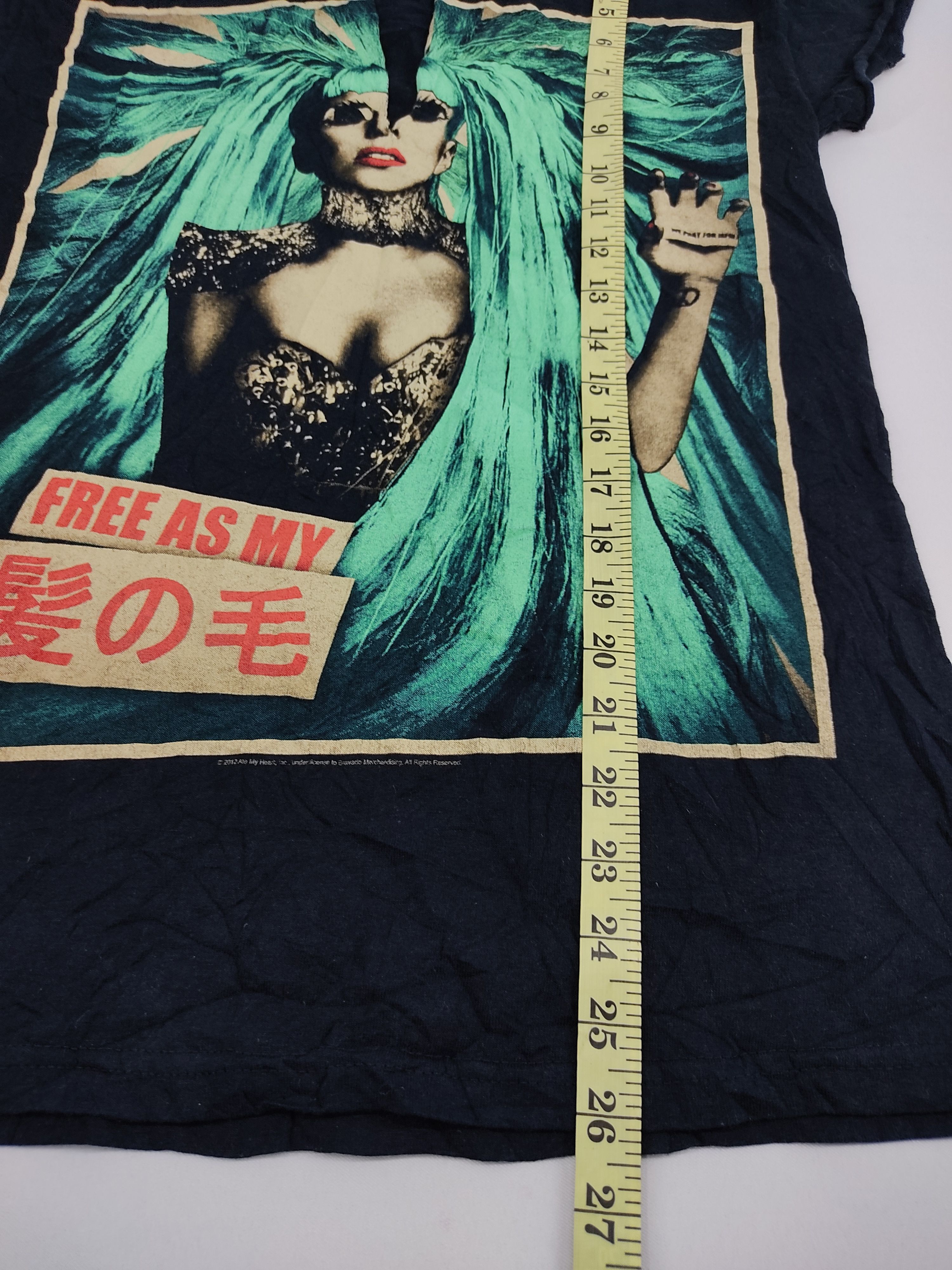 Band Tees Lady Gaga The Born This Way Ball World Tour Crop Made Tee Size S / US 4 / IT 40 - 9 Thumbnail