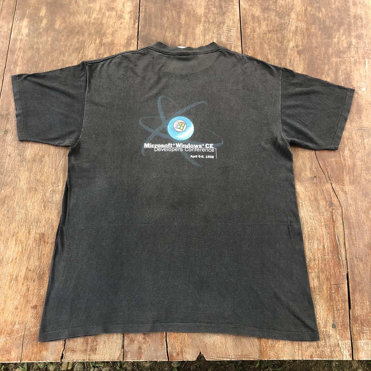 Microsoft Vintage Single Stitch 1998 Microsoft Windows T Shirt Size US XL / EU 56 / 4 - 2 Thumbnail