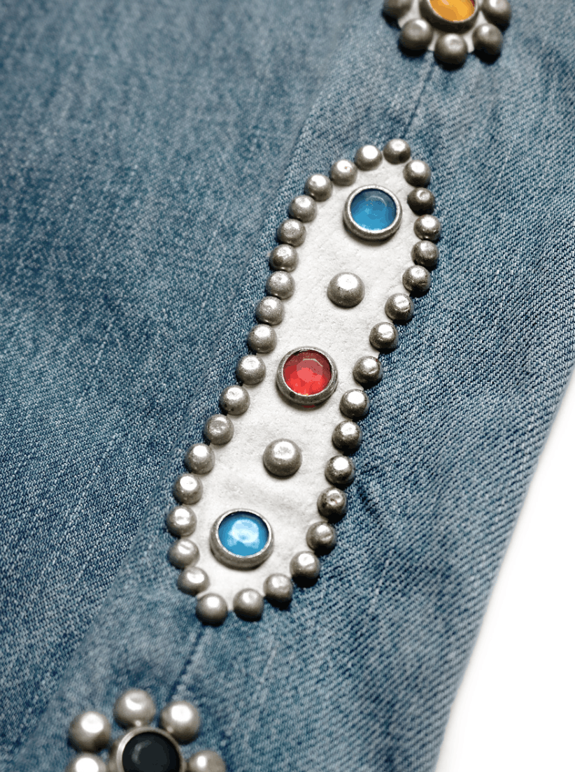 Kapital × Kapital Kountry 14oz Denim 5P Monkey CISCO (studs) Size US 32 / EU 48 - 6 Thumbnail