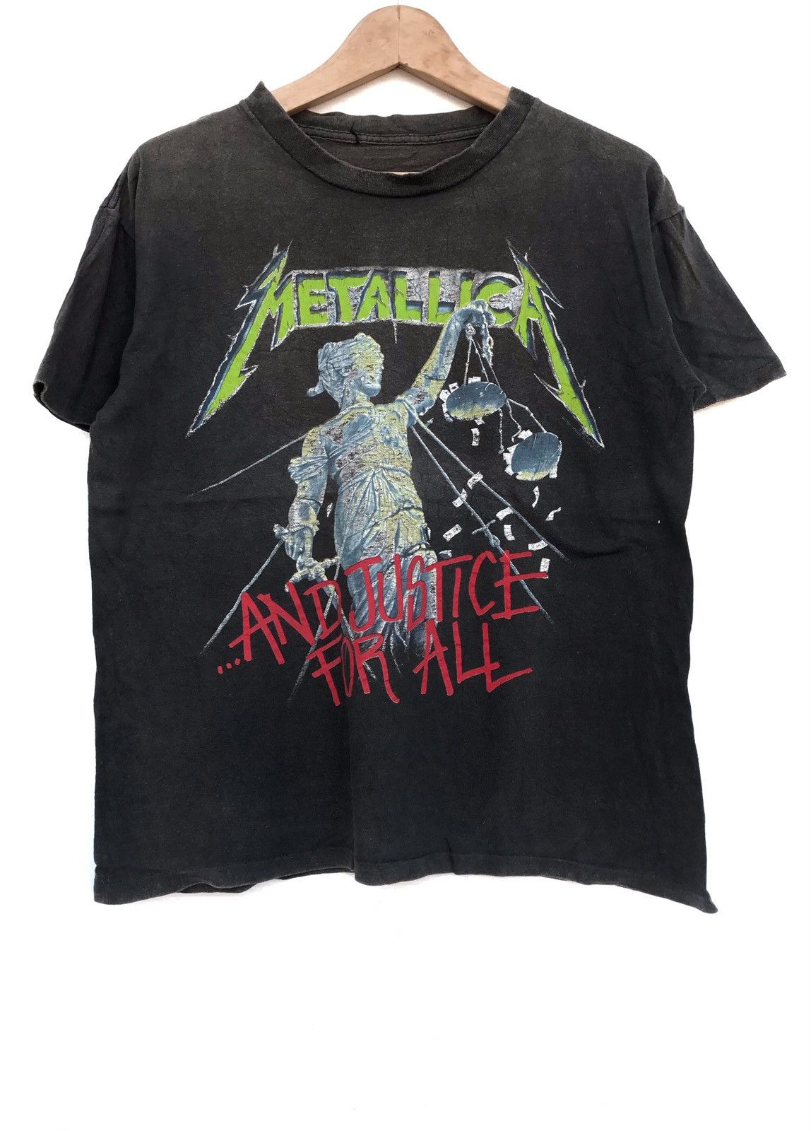 Band Tees × Metallica × Vintage Vintage 80s METALLICA And Justice For All pushead design Size US M / EU 48-50 / 2 - 1 Thumbnail