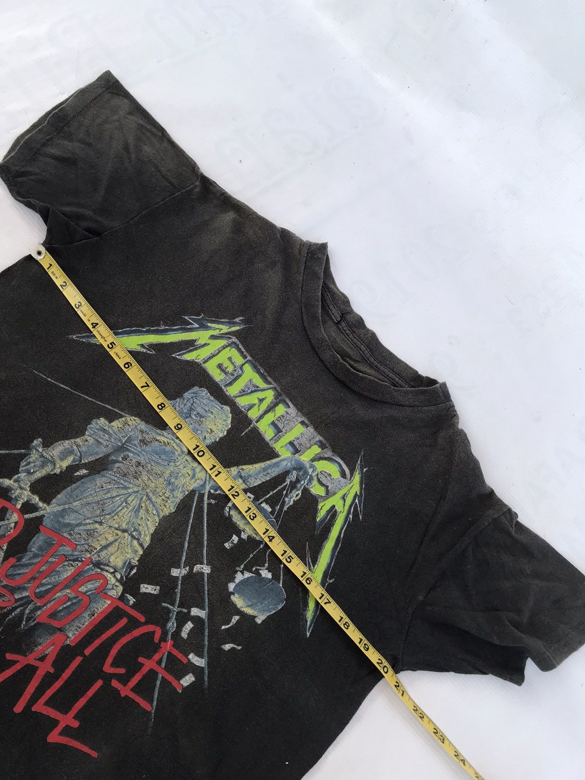 Band Tees × Metallica × Vintage Vintage 80s METALLICA And Justice For All pushead design Size US M / EU 48-50 / 2 - 4 Thumbnail