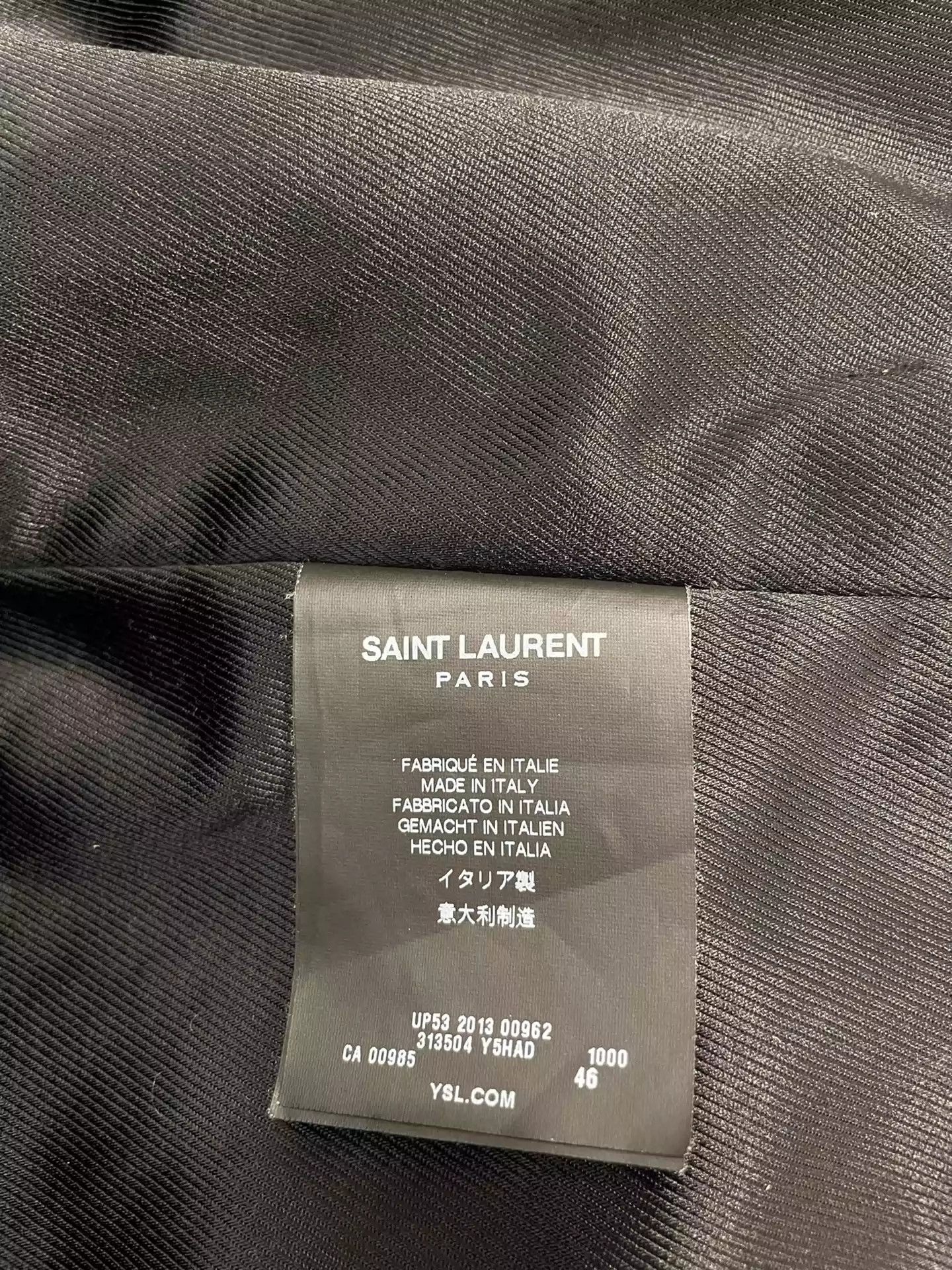 Saint Laurent Paris Saint Laurent Lambskin leather jacket Size US S / EU 44-46 / 1 - 5 Thumbnail