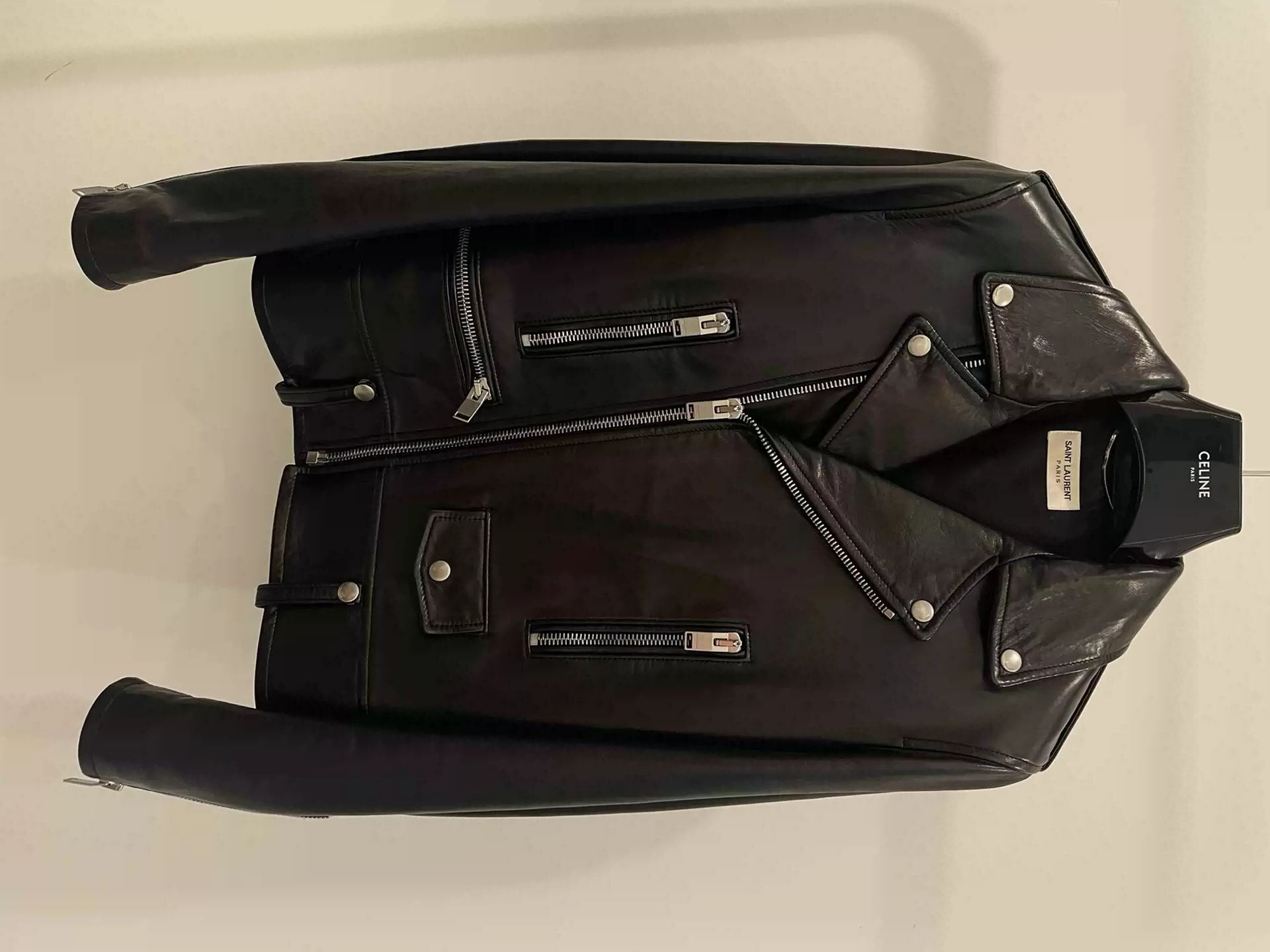 Saint Laurent Paris Saint Laurent Lambskin leather jacket Size US S / EU 44-46 / 1 - 1 Thumbnail