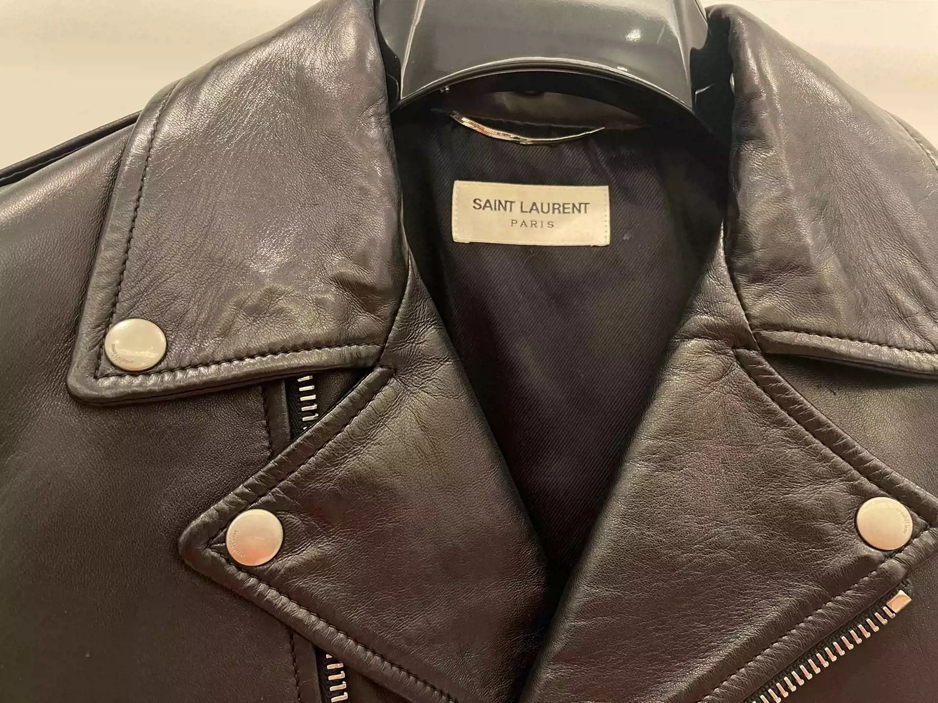 Saint Laurent Paris Saint Laurent Lambskin leather jacket Size US S / EU 44-46 / 1 - 3 Thumbnail