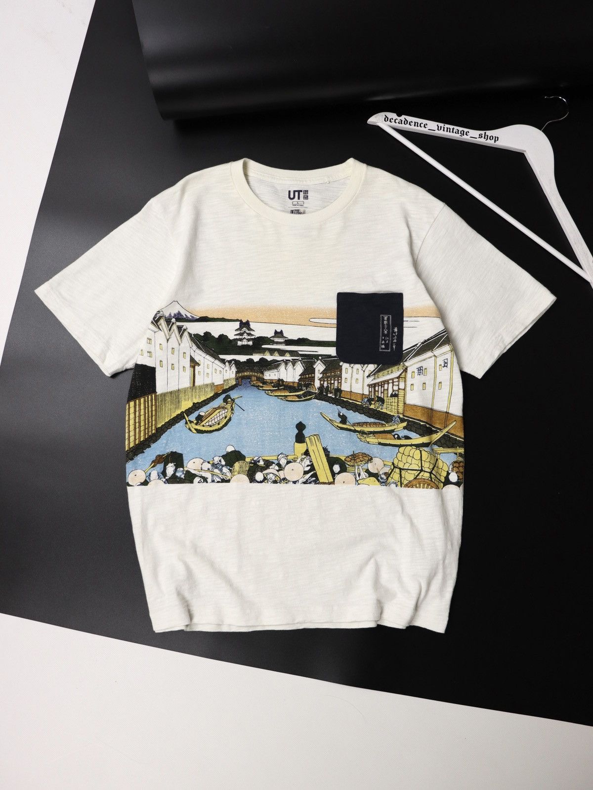 Lot De 5 T-shirts UNIQLO Hokusai Blue - Taille XXS - 100% Coton - Neuf Avec étiquettes - Importé USA
