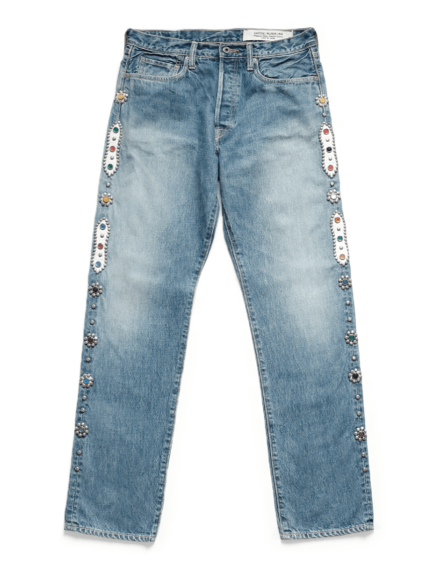 Kapital × Kapital Kountry 14oz Denim 5P Monkey CISCO (studs) Size US 36 / EU 52 - 2 Thumbnail