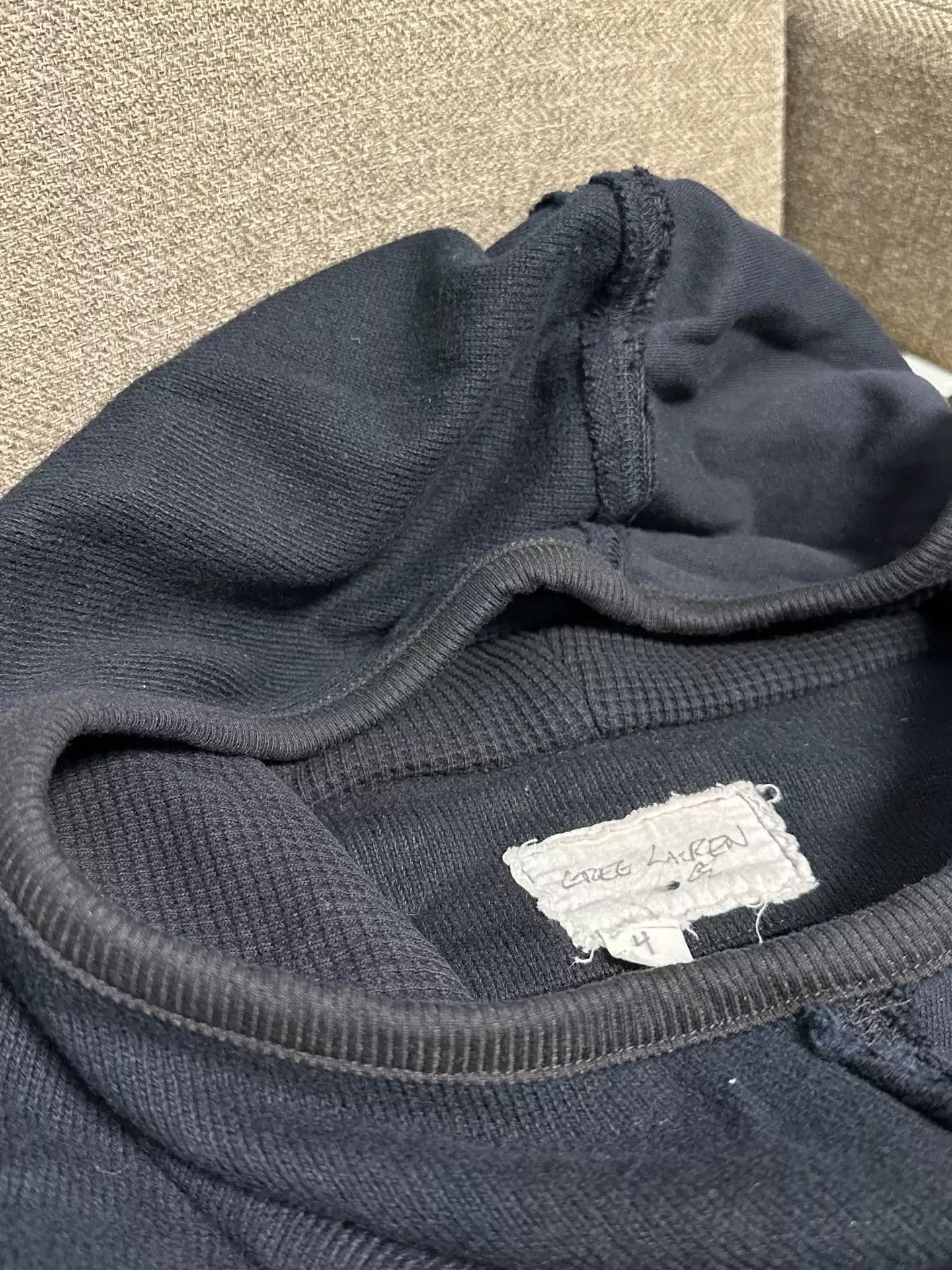 Greg Lauren Greg Lauren Hoodie Size 4 Black Size US XL / EU 56 / 4 - 3 Thumbnail