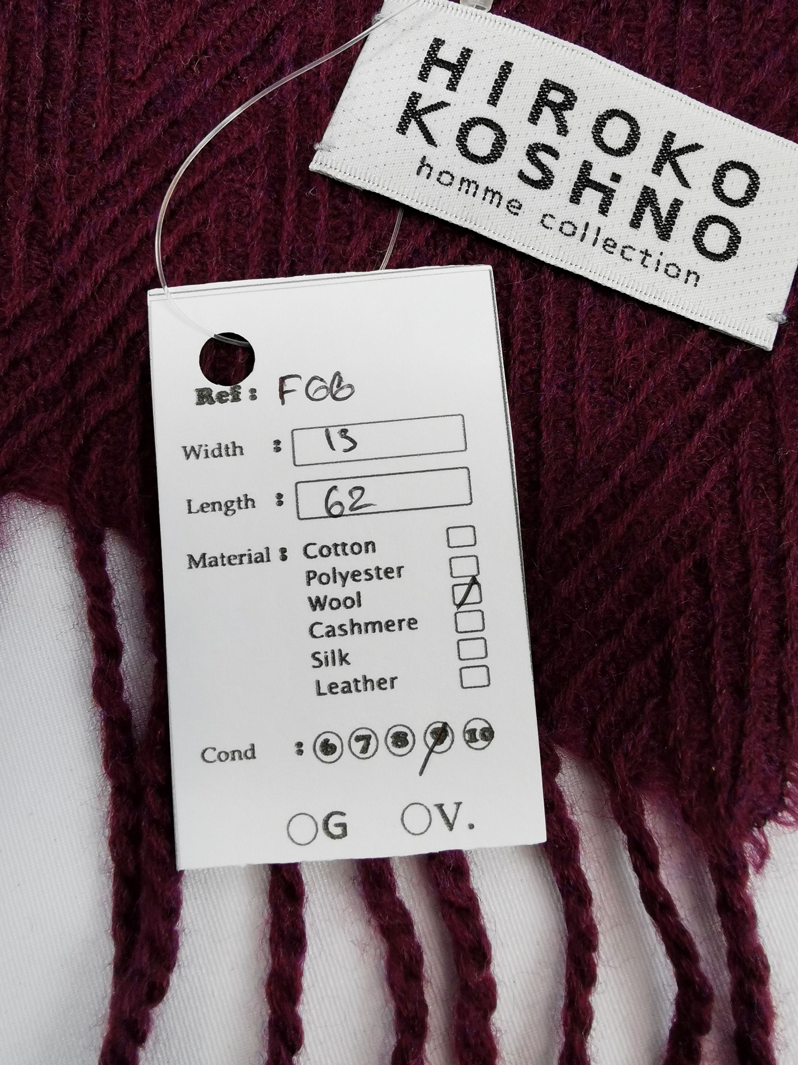 Hiroko Koshino Homme Hiroko koshino homme scarf muffler Size ONE SIZE - 7 Thumbnail