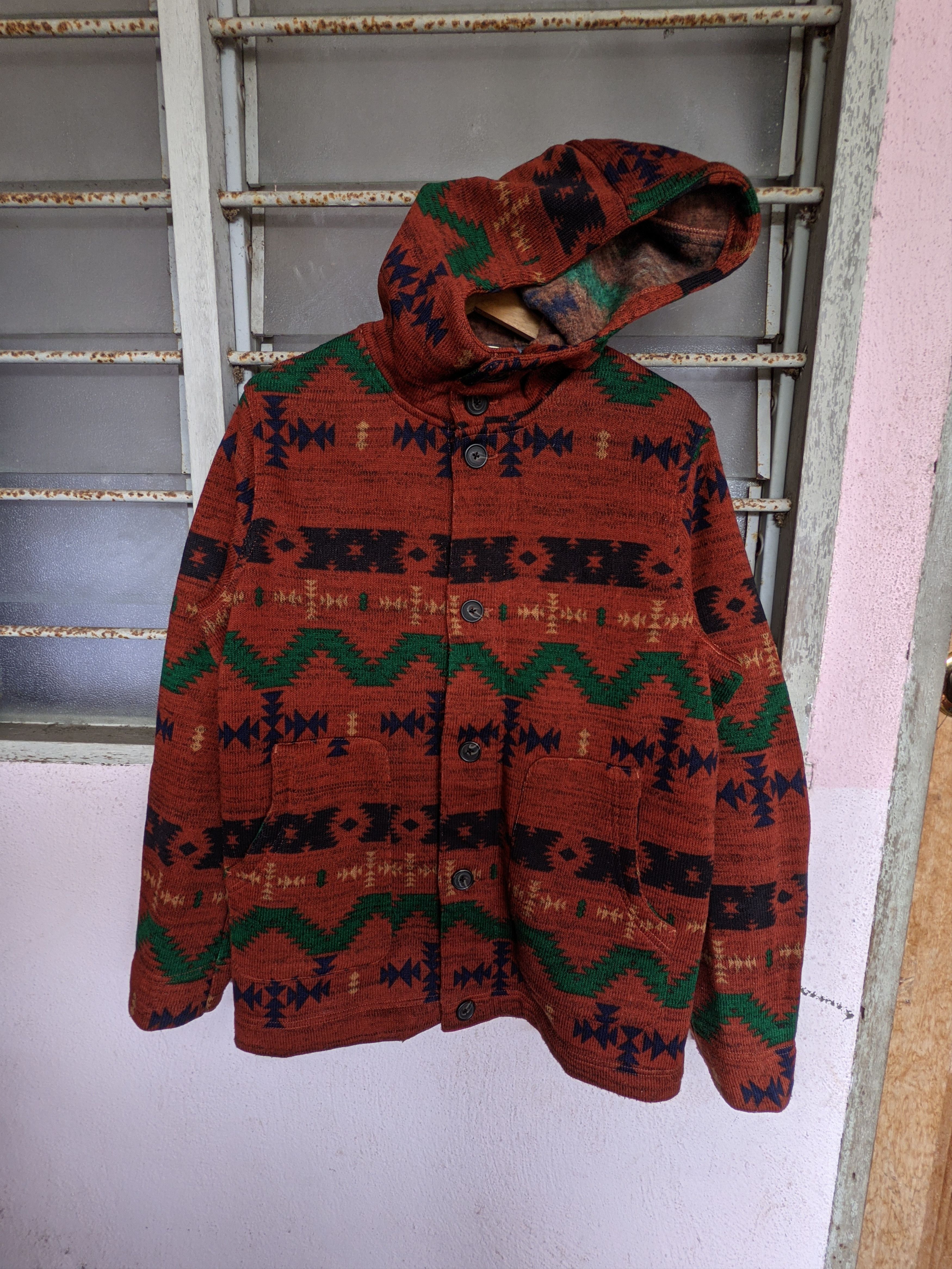 Japanese Brand Japanese Unbrand Navajo Hooded Jacket Size L / US 10 / IT 46 - 5 Thumbnail
