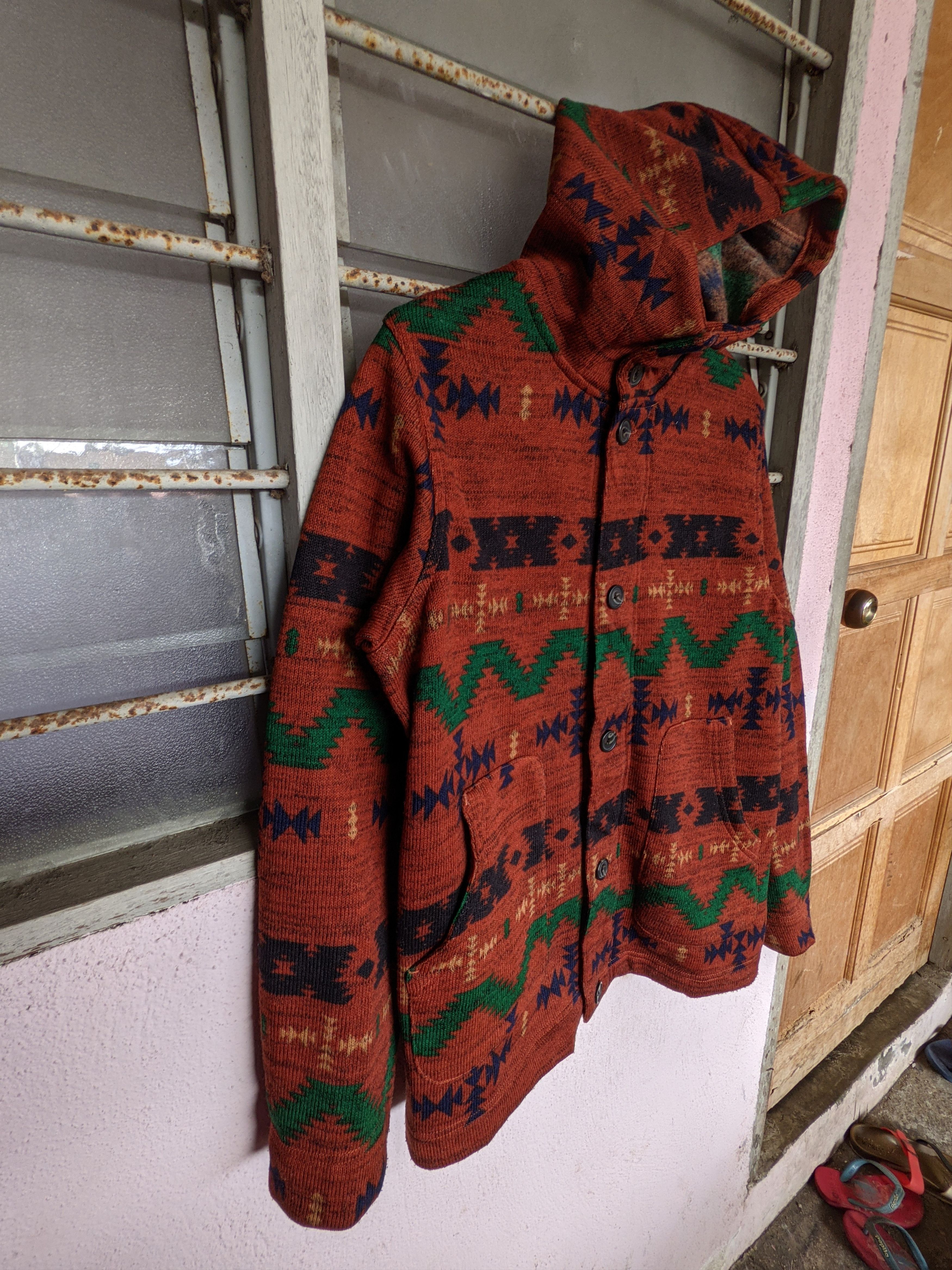 Japanese Brand Japanese Unbrand Navajo Hooded Jacket Size L / US 10 / IT 46 - 3 Thumbnail