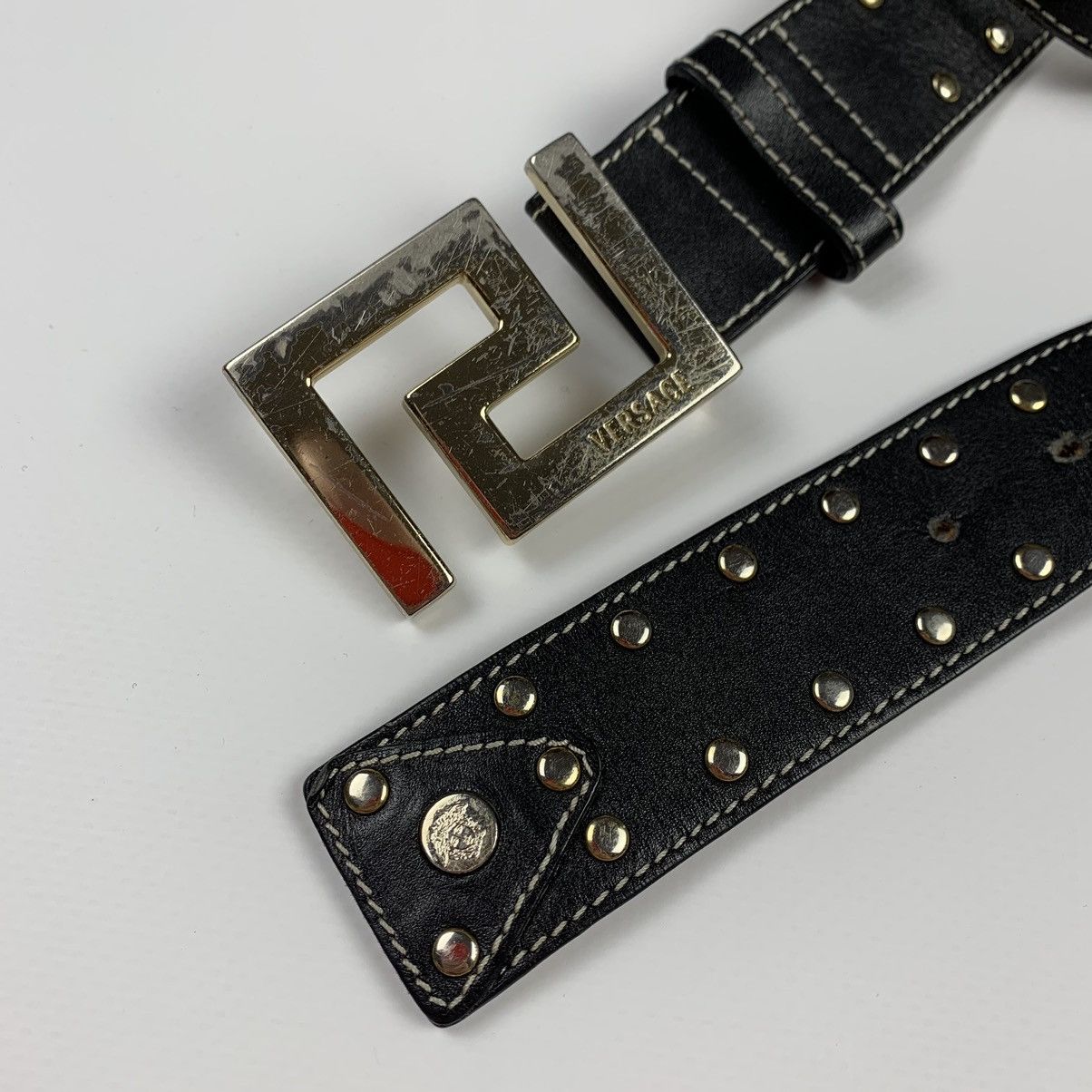 Versace Versace biker leather belt Size ONE SIZE - 3 Thumbnail