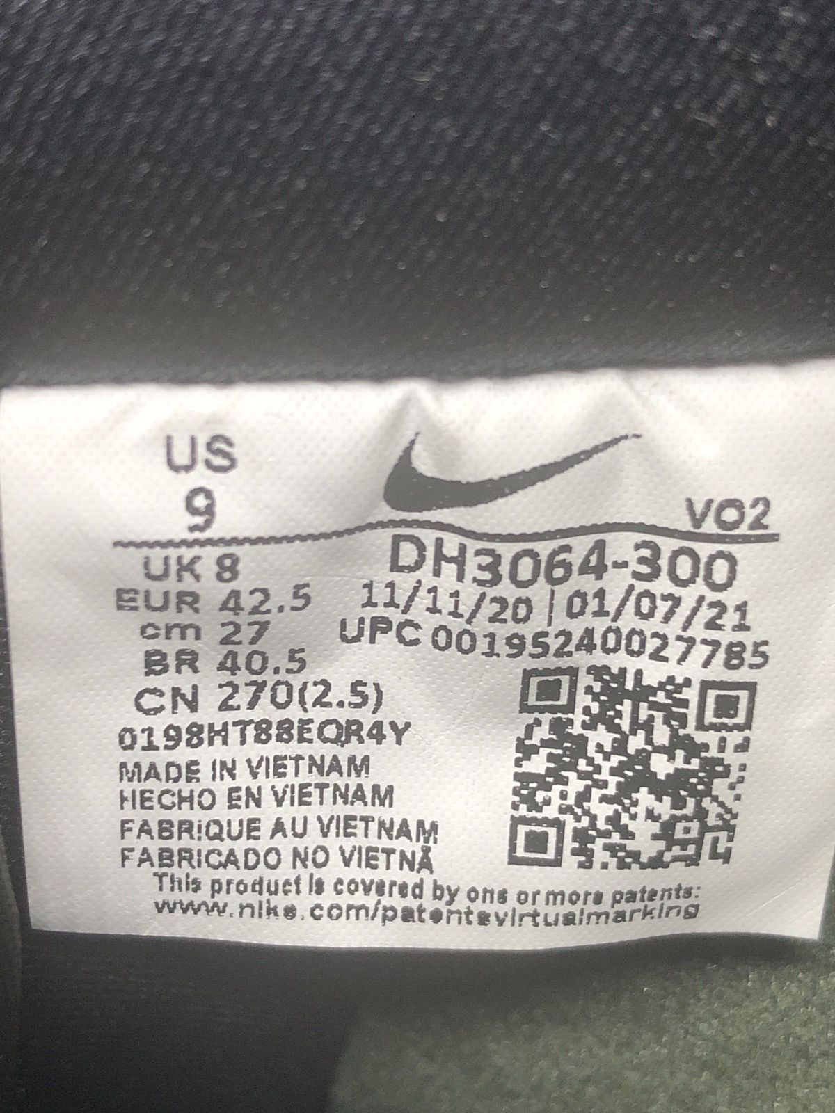 Nike × Undefeated Nike Air Force 1 Low SP Undefeated Ballstic Size US 9 / EU 42 - 9 Thumbnail