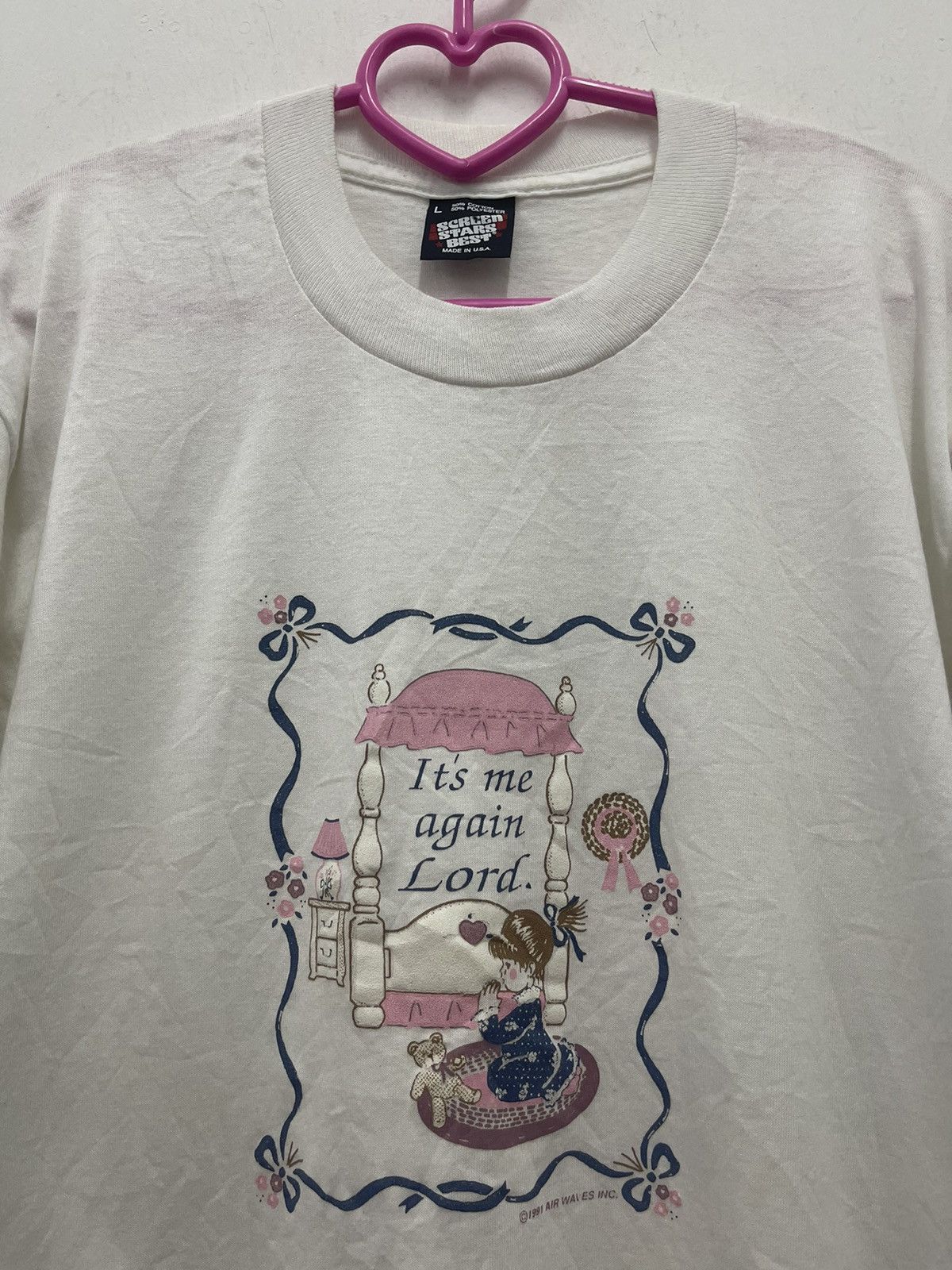 Vintage Rare 90s Vintage ITS ME AGAIN LORD Screen Stars USA Tee Size US L / EU 52-54 / 3 - 2 Thumbnail