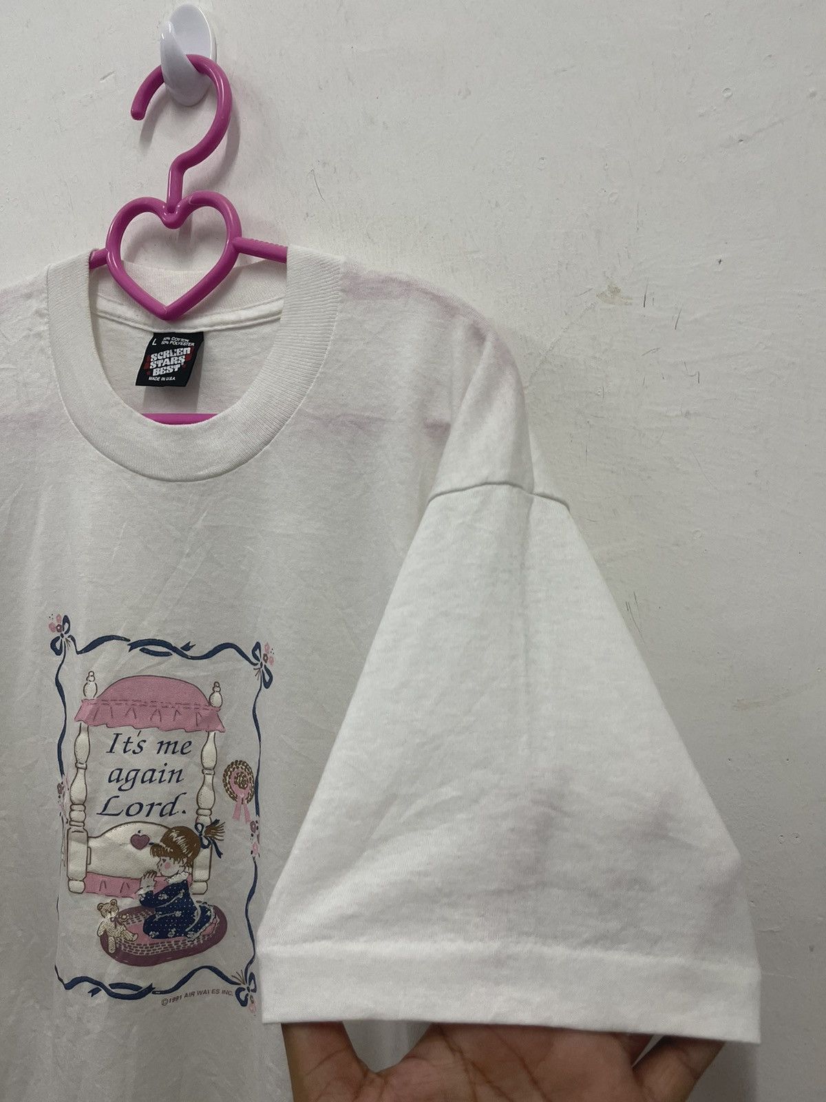 Vintage Rare 90s Vintage ITS ME AGAIN LORD Screen Stars USA Tee Size US L / EU 52-54 / 3 - 3 Thumbnail