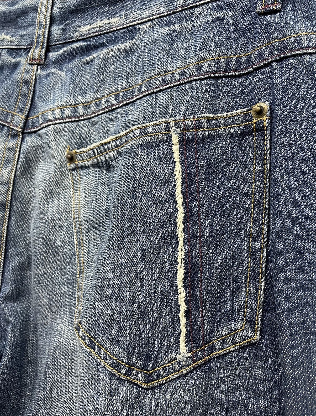 Beauty Beast 🔥MIDAS Punk Flare Clawmark Whisker Distressed Denim Pants Size US 31 - 9 Thumbnail