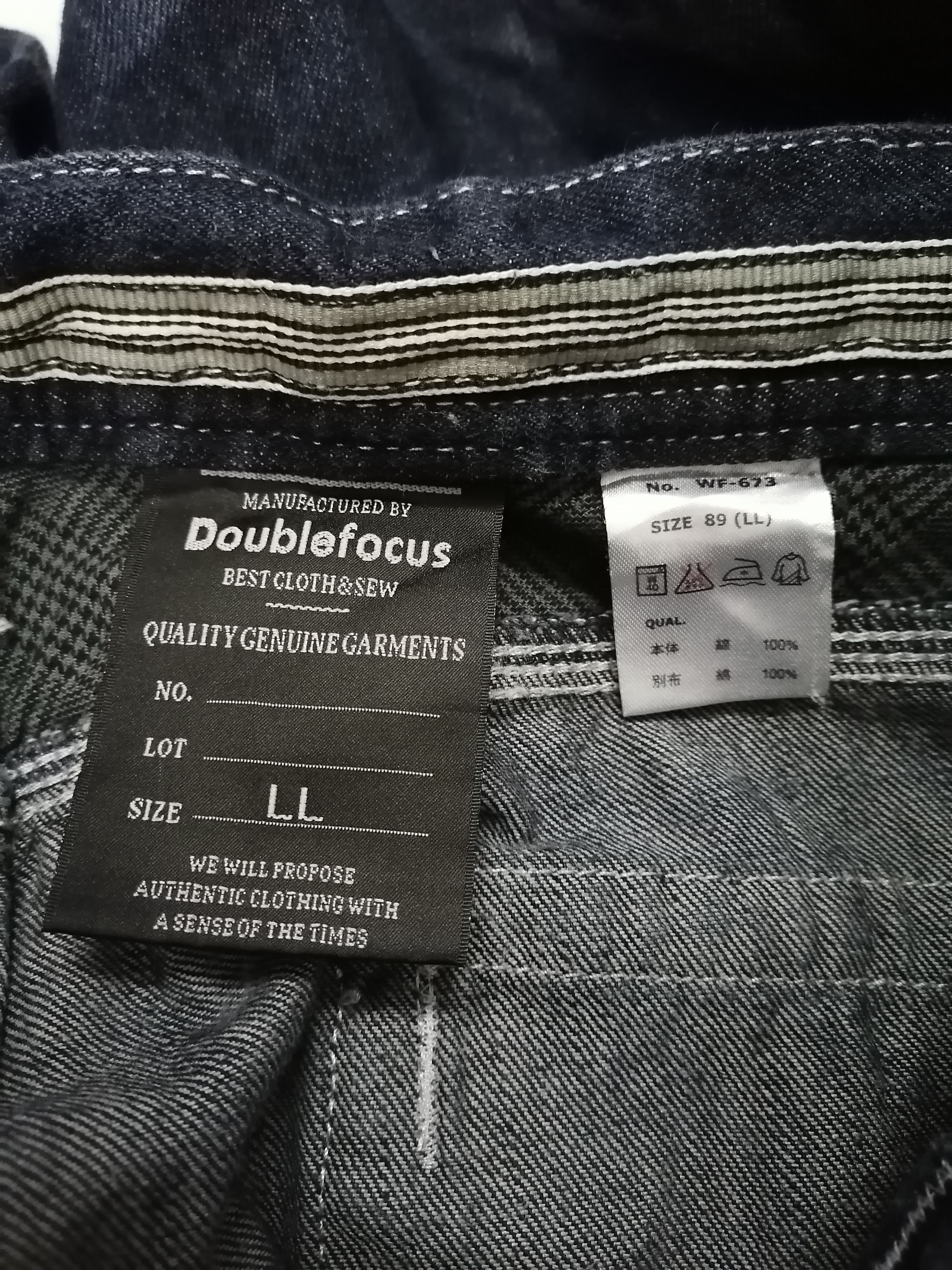 Japanese Brand 🔥Double Focus Crack Wash Design Multipocket Denim Pants🇯🇵 Size US 34 / EU 50 - 9 Thumbnail