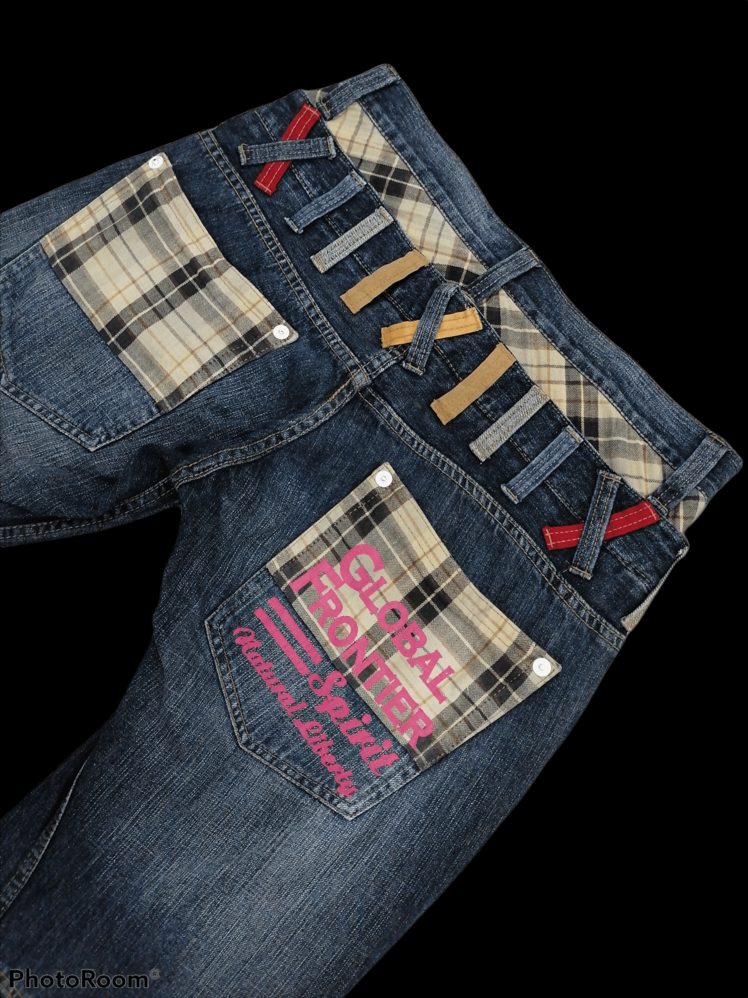Japanese Brand Double Focus Washed Blue Distressed Denim Pants Size US 32 / EU 48 - 6 Thumbnail