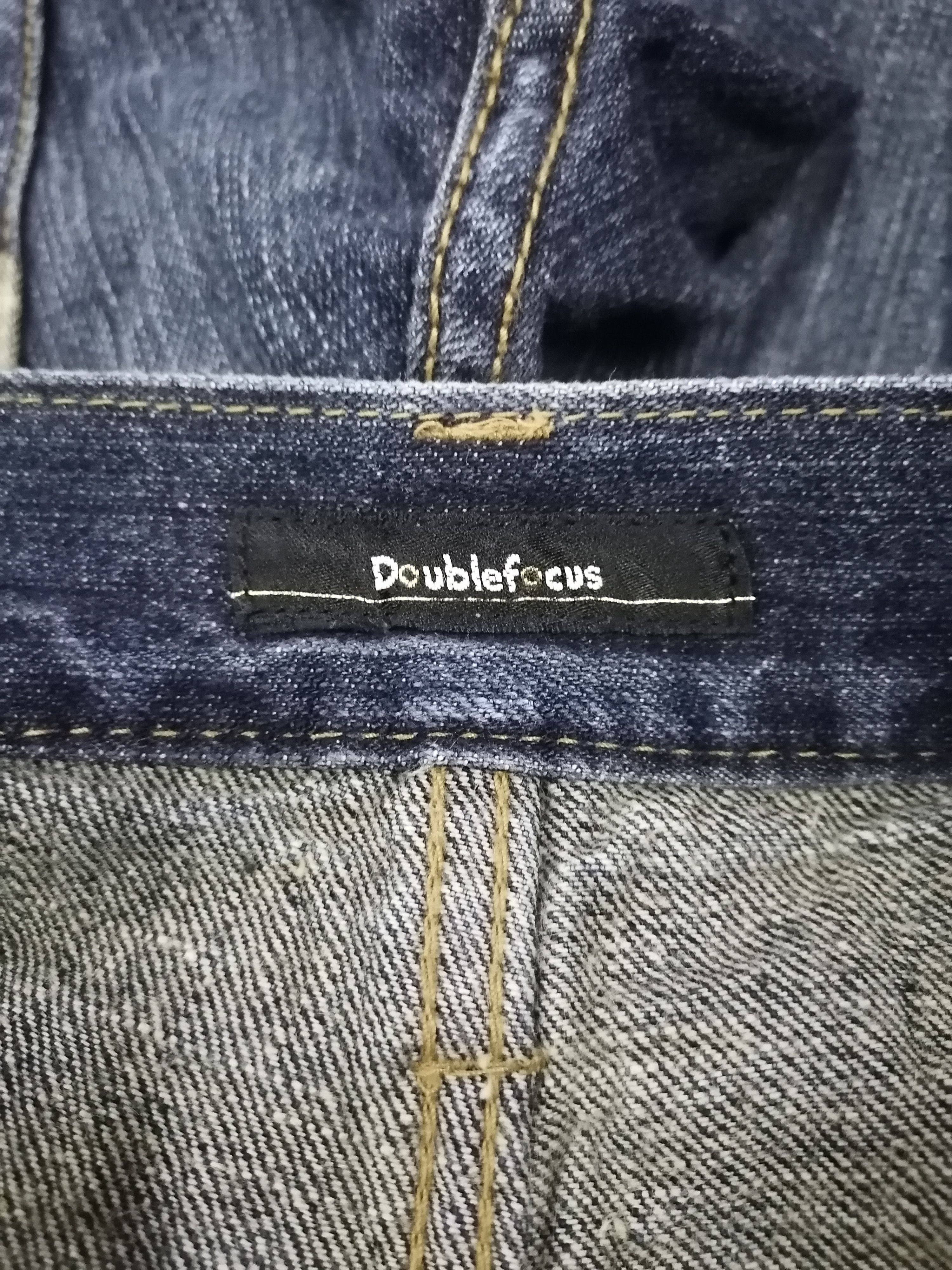 Japanese Brand Double Focus Washed Blue Distressed Denim Pants Size US 32 / EU 48 - 7 Thumbnail