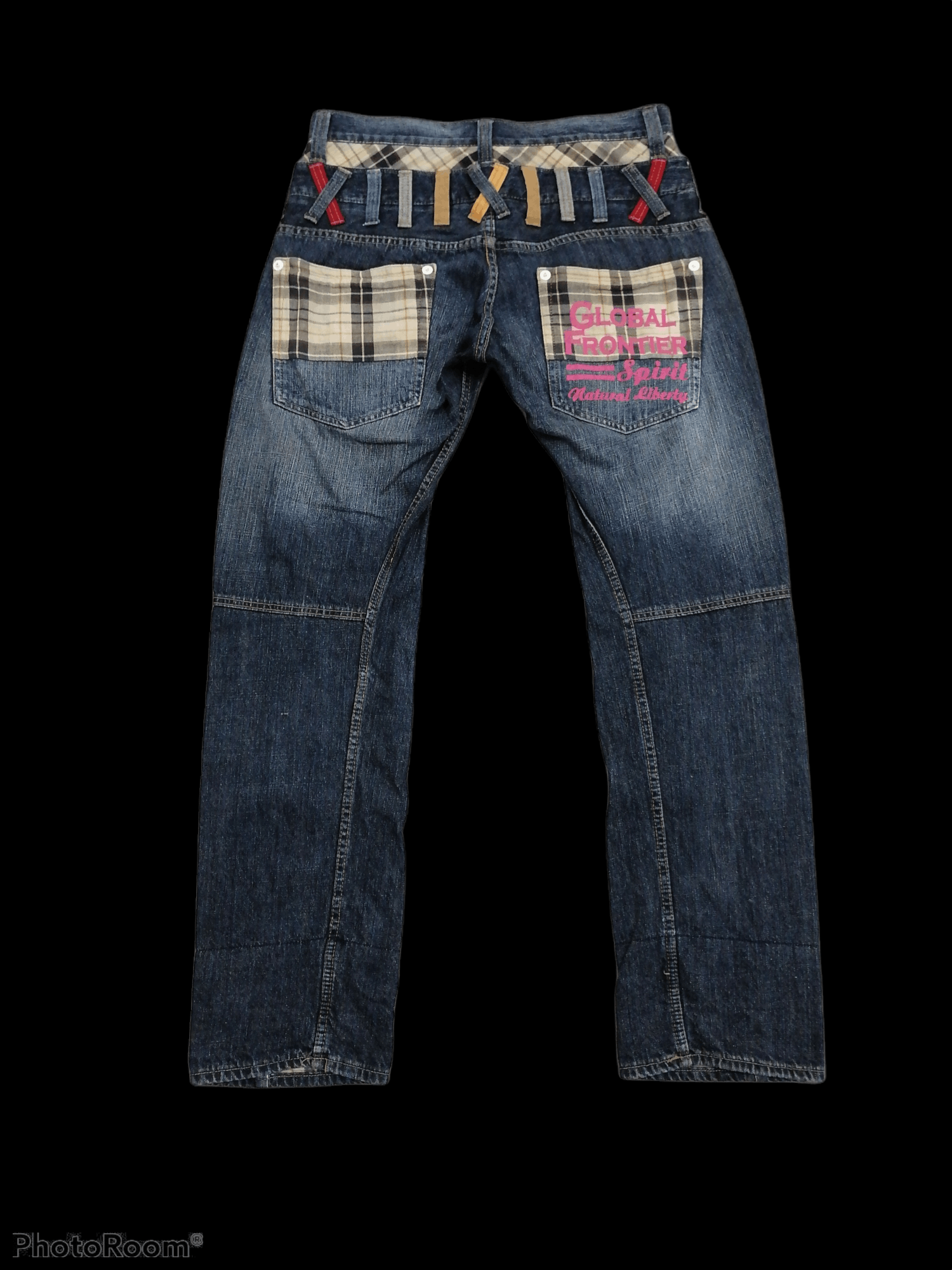 Japanese Brand Double Focus Washed Blue Distressed Denim Pants Size US 32 / EU 48 - 5 Thumbnail