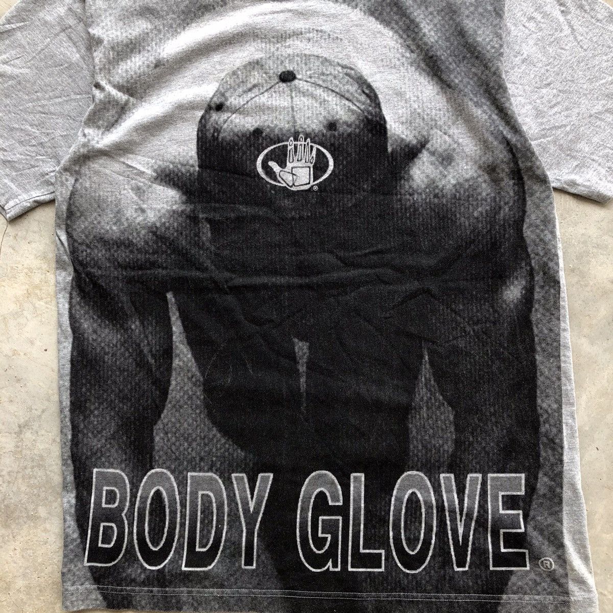 BODY GLOVE Rare Backprint Design T-Shirt