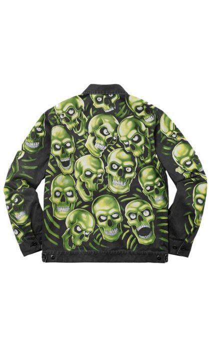 Supreme S/s 18' Skull Pile Work Jacket | Grailed