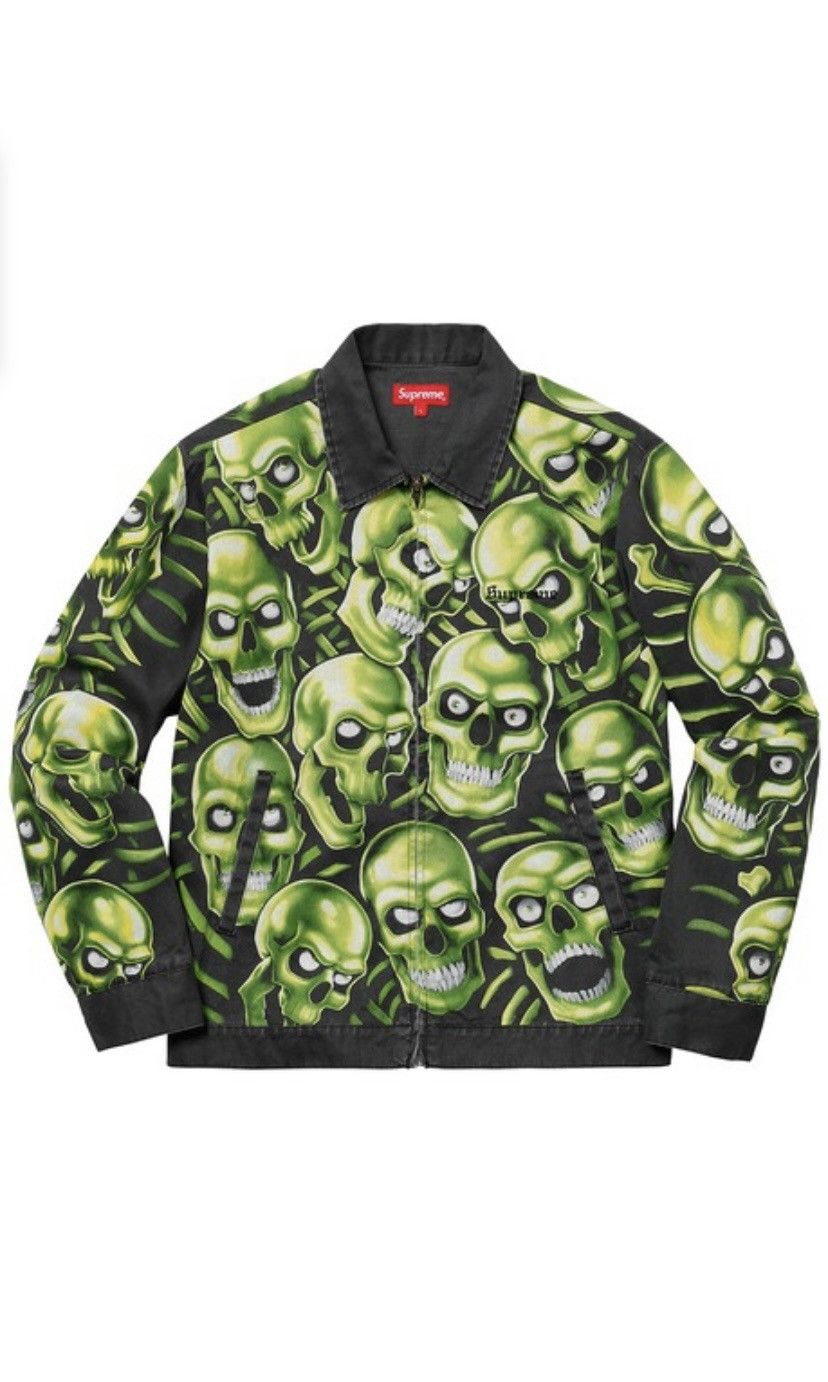 Skull cheap pile jacket