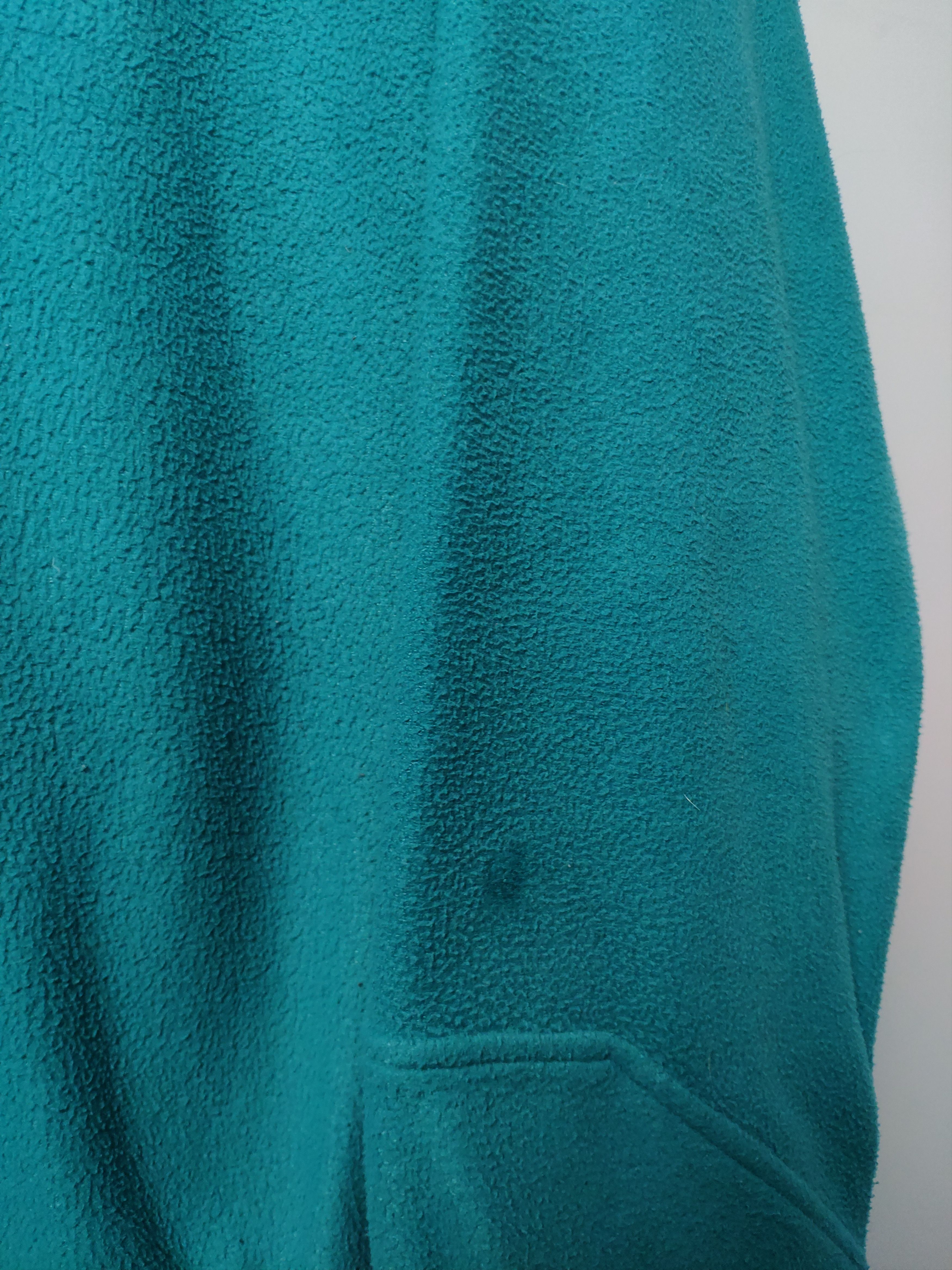 Nike × Vintage Nike FIT vintage vneck fleece sweatshirt green 80s 90s RARE Size US L / EU 52-54 / 3 - 5 Thumbnail
