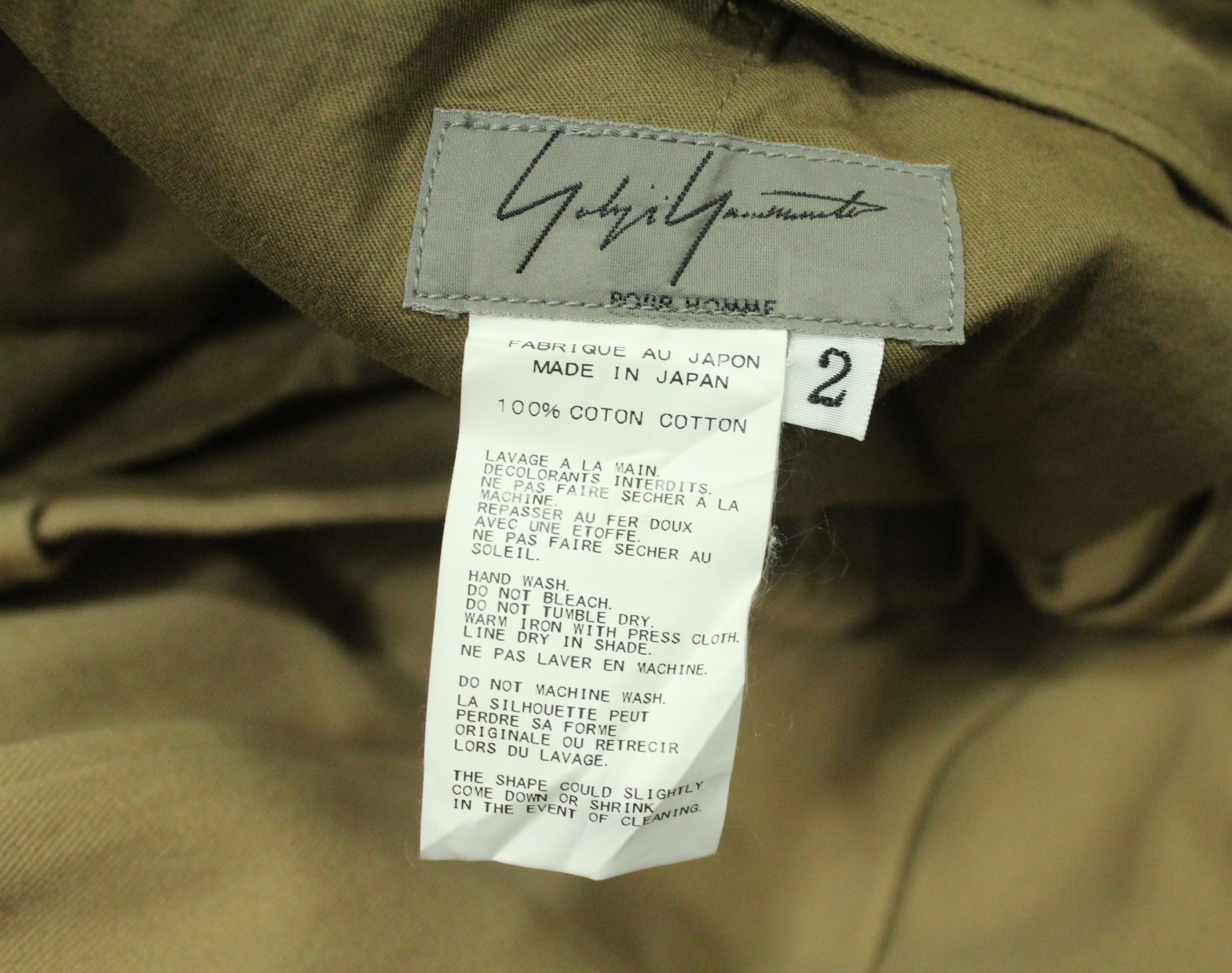 Yohji Yamamoto Knee Pocket YOHJI YAMAMOTO POUR HOMME Pants Pleats YYPH Size US 32 / EU 48 - 12 Thumbnail