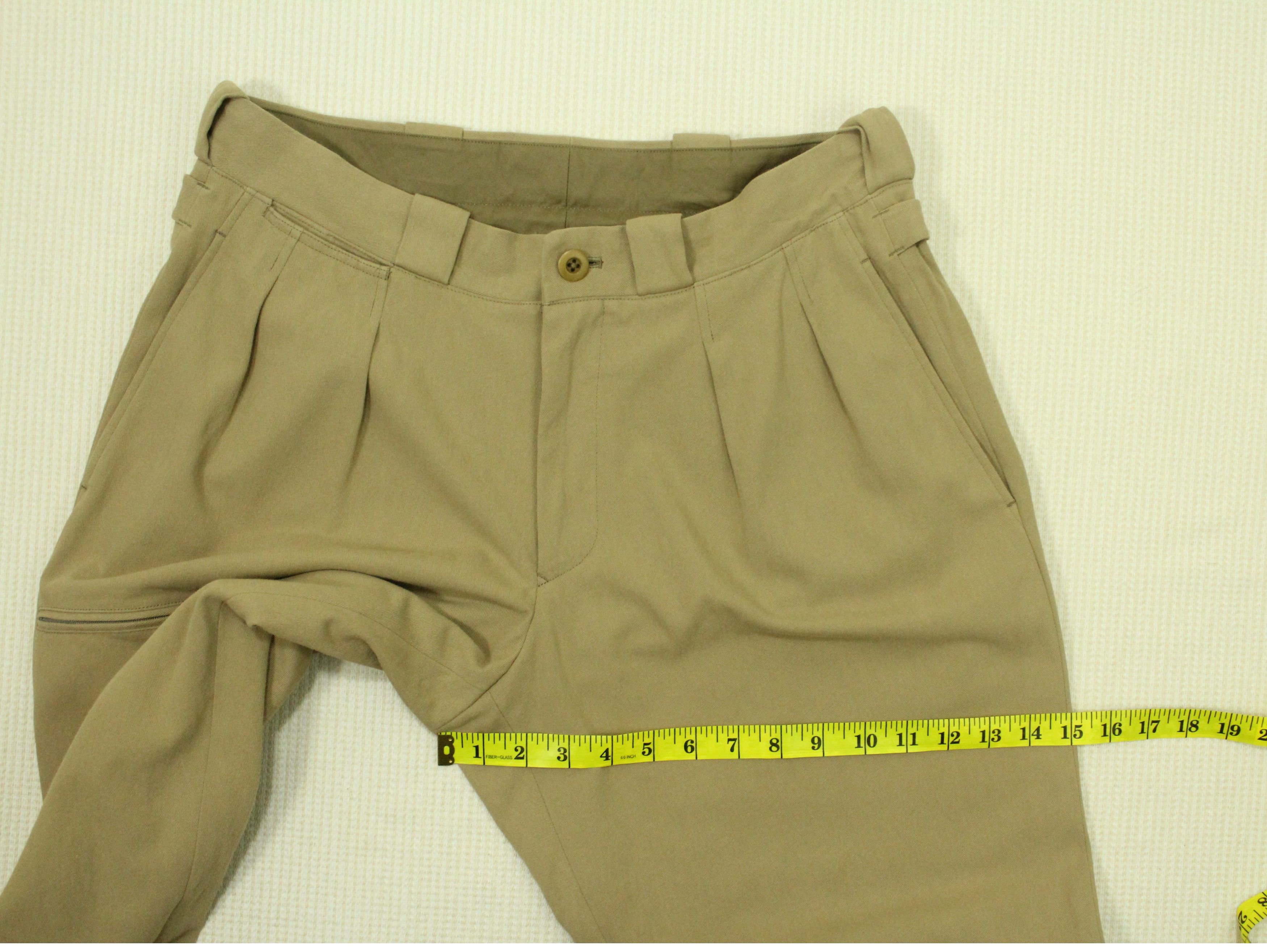 Yohji Yamamoto Knee Pocket YOHJI YAMAMOTO POUR HOMME Pants Pleats YYPH Size US 32 / EU 48 - 15 Thumbnail