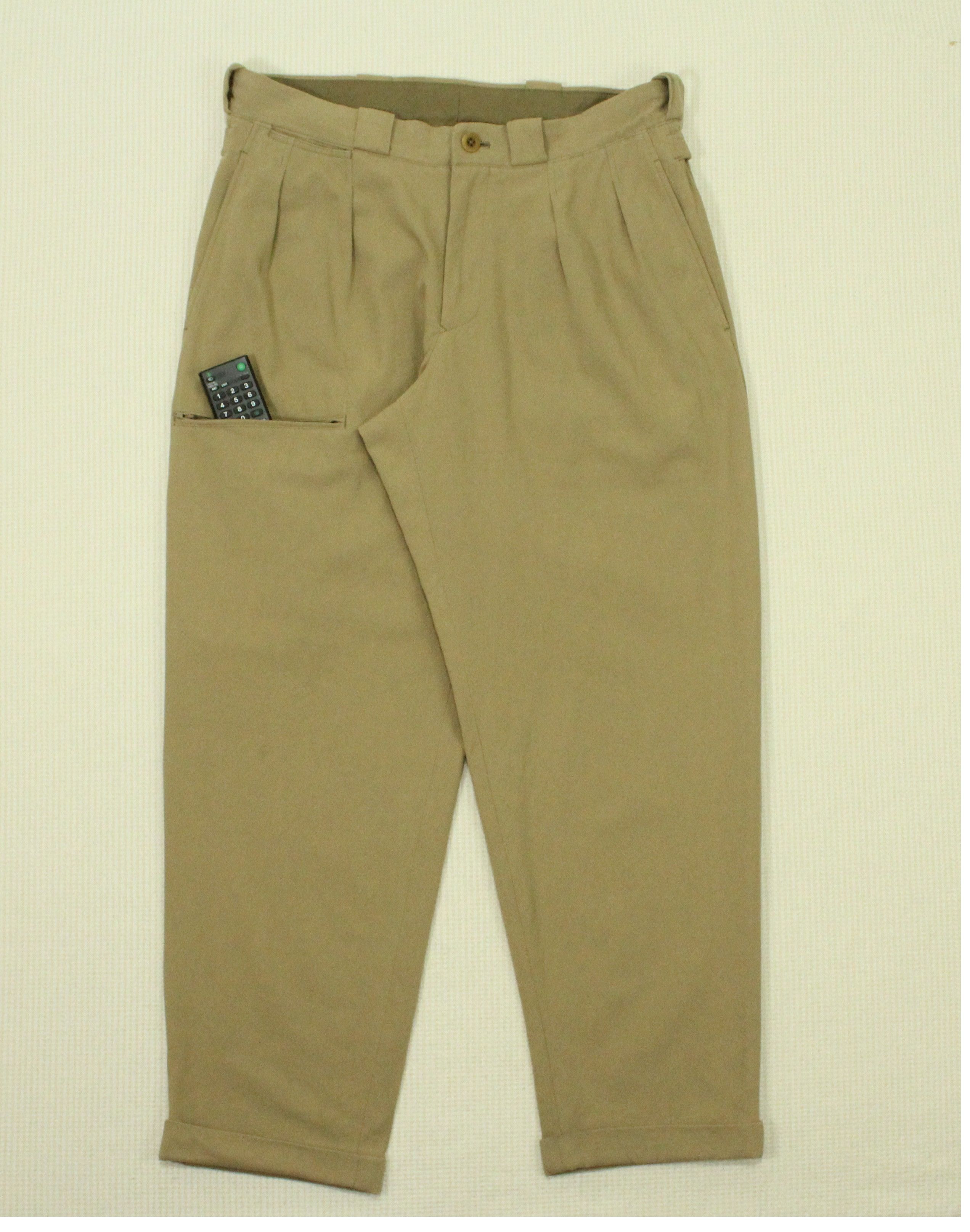 Yohji Yamamoto Knee Pocket YOHJI YAMAMOTO POUR HOMME Pants Pleats YYPH Size US 32 / EU 48 - 3 Thumbnail