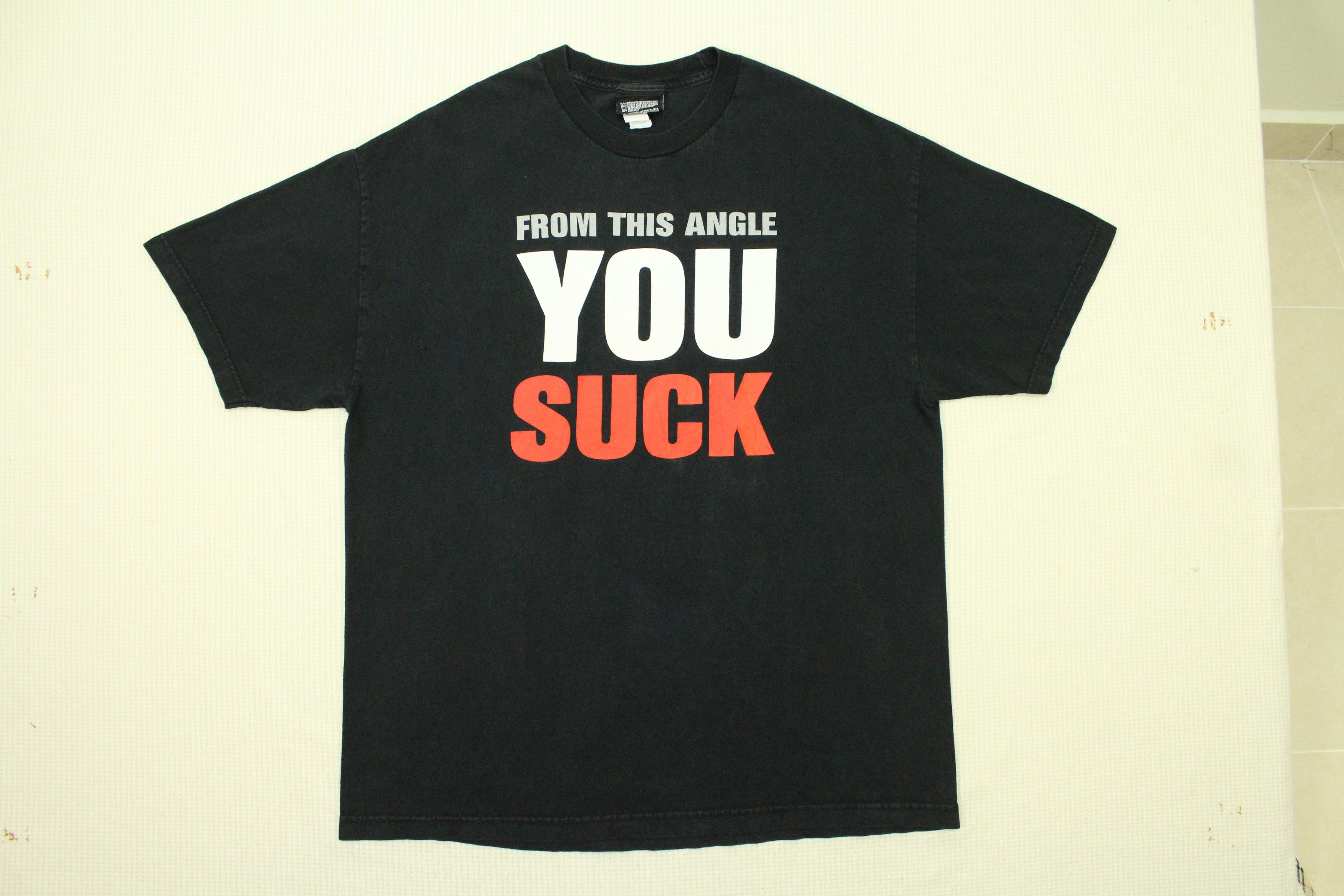 Vintage × WWE × WWF Vintage KURT ANGLE T Shirt Wrestle Mania YOU SUCK Size US XL / EU 56 / 4 - 3 Thumbnail