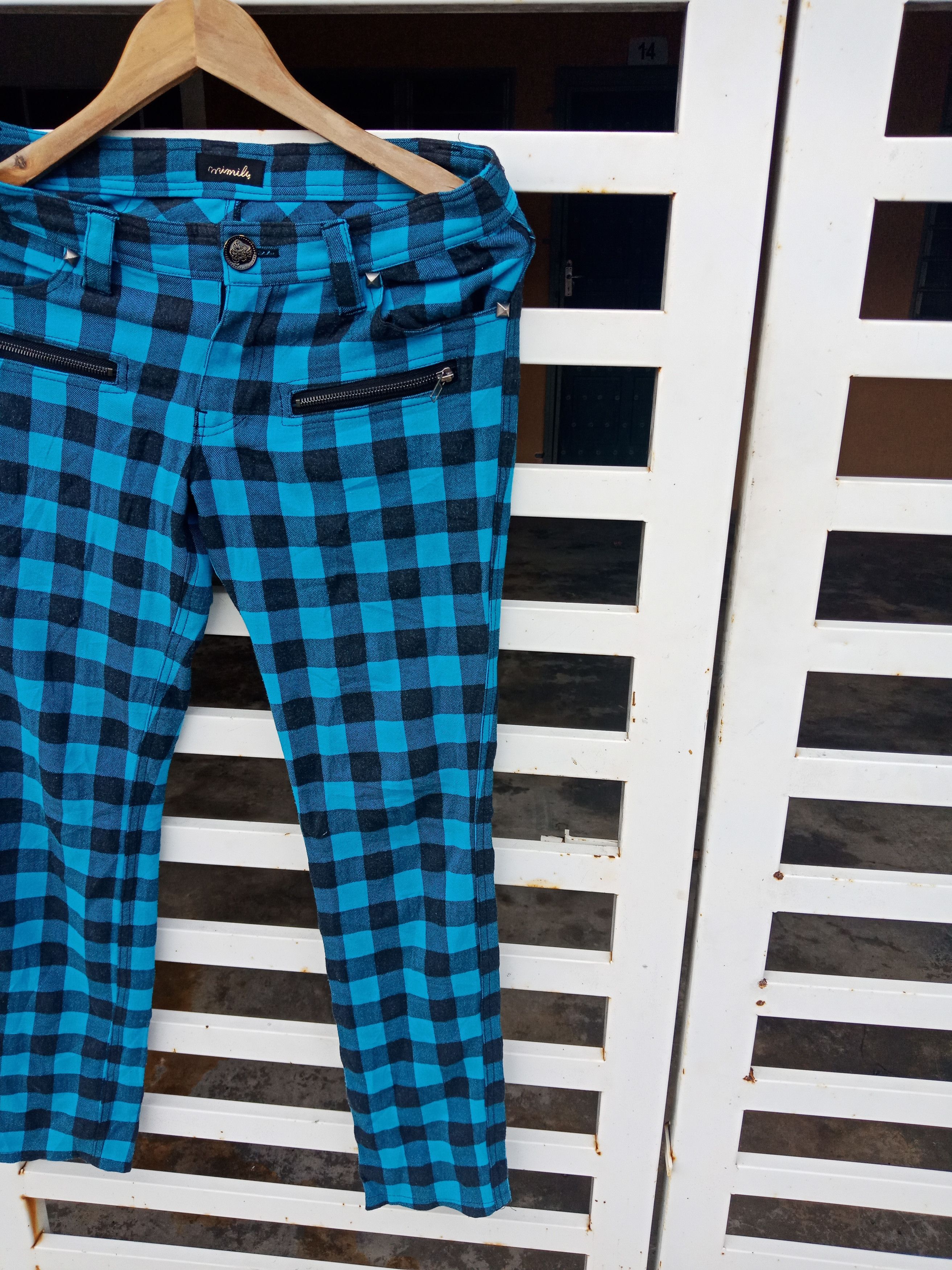 Japanese Brand Mimulu Tartan Checker Bondage Punks Pants Size US 32 / EU 48 - 7 Thumbnail